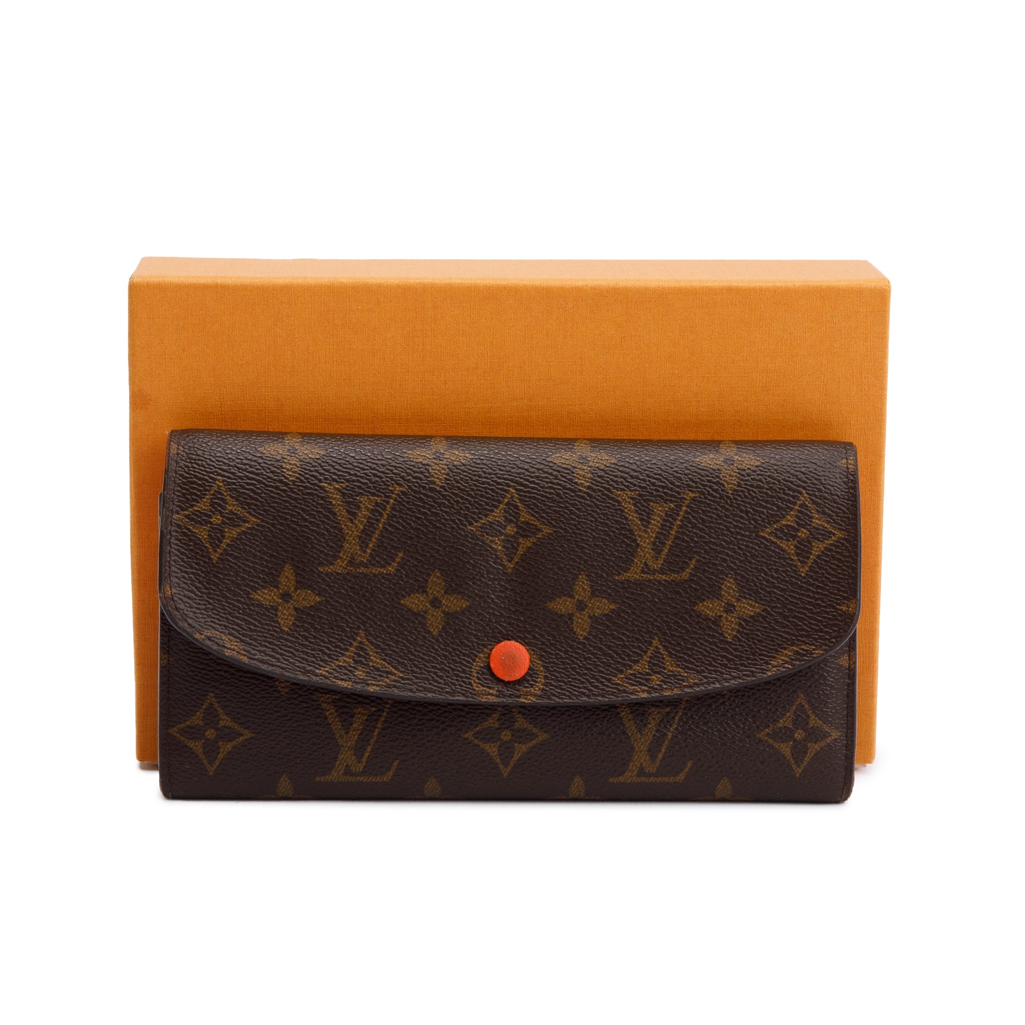 Louis Vuitton Monogram Emilie Wallet w/ Box & Receipt