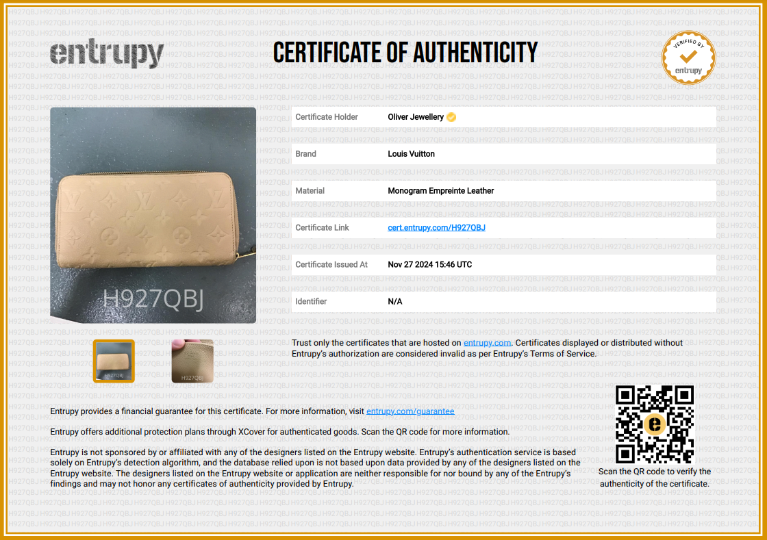 Louis Vuitton Monogram Empreinte Leather Zippy Wallet w/ Box