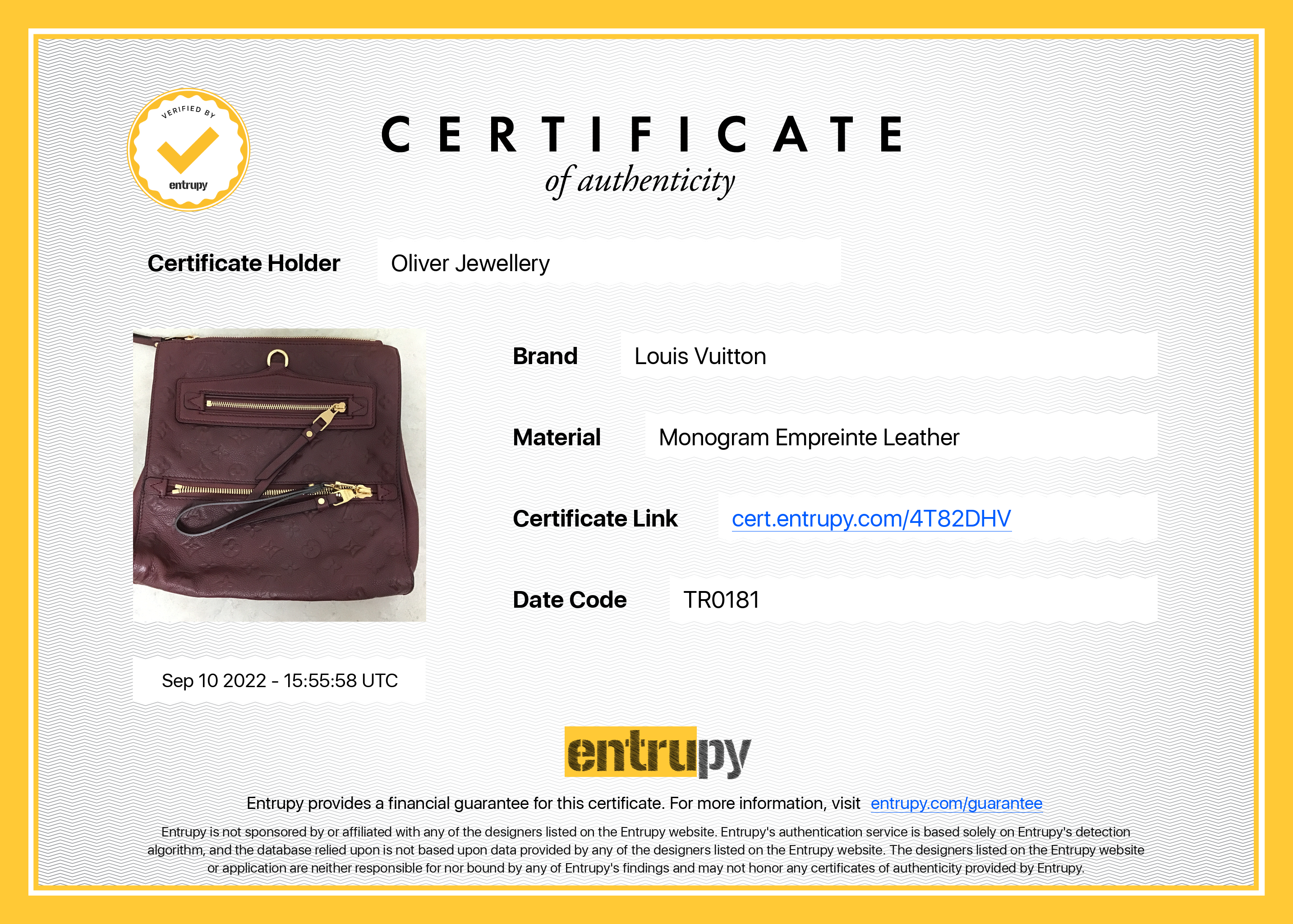 Louis Vuitton Monogram Empreinte Petillante Clutch