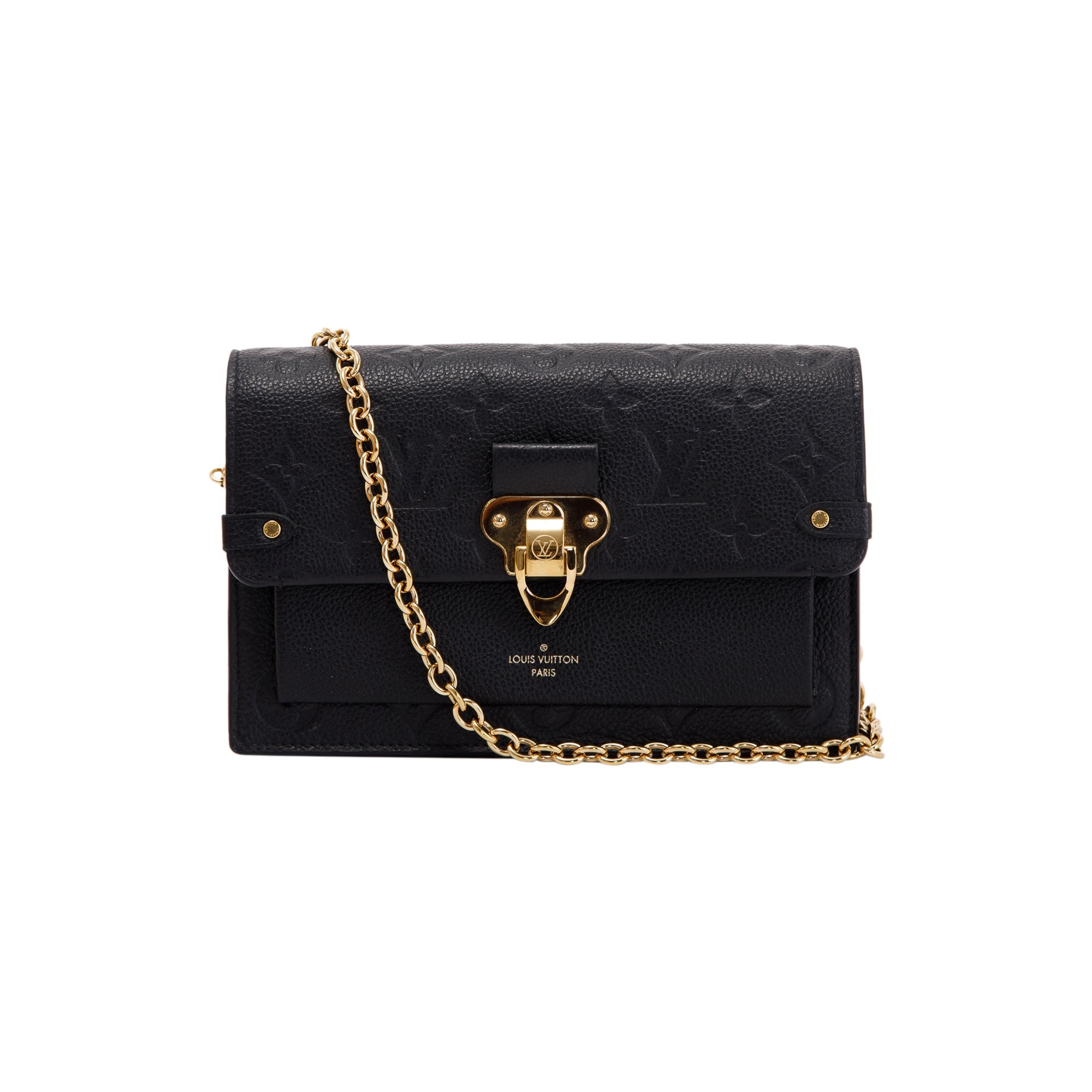 Louis Vuitton Monogram Empreinte Vavin Chain Wallet w/ Box