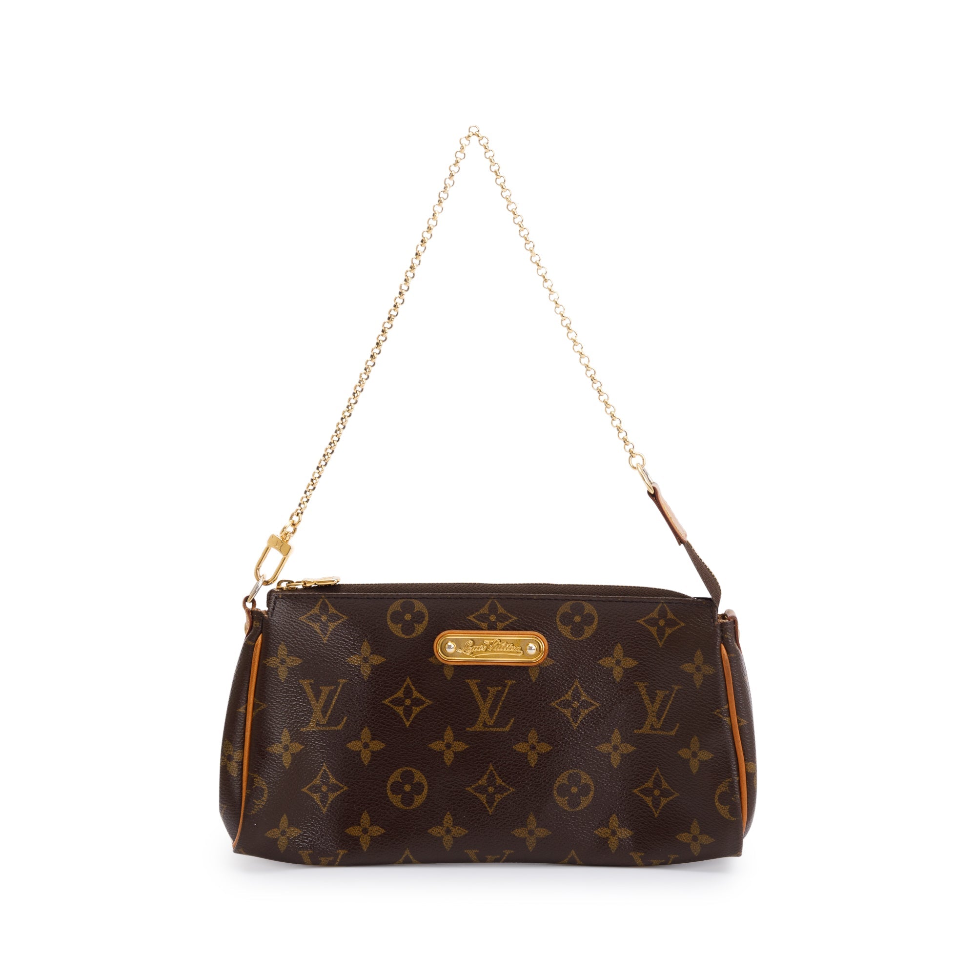 Louis Vuitton Monogram Eva Clutch w/ Strap & Box