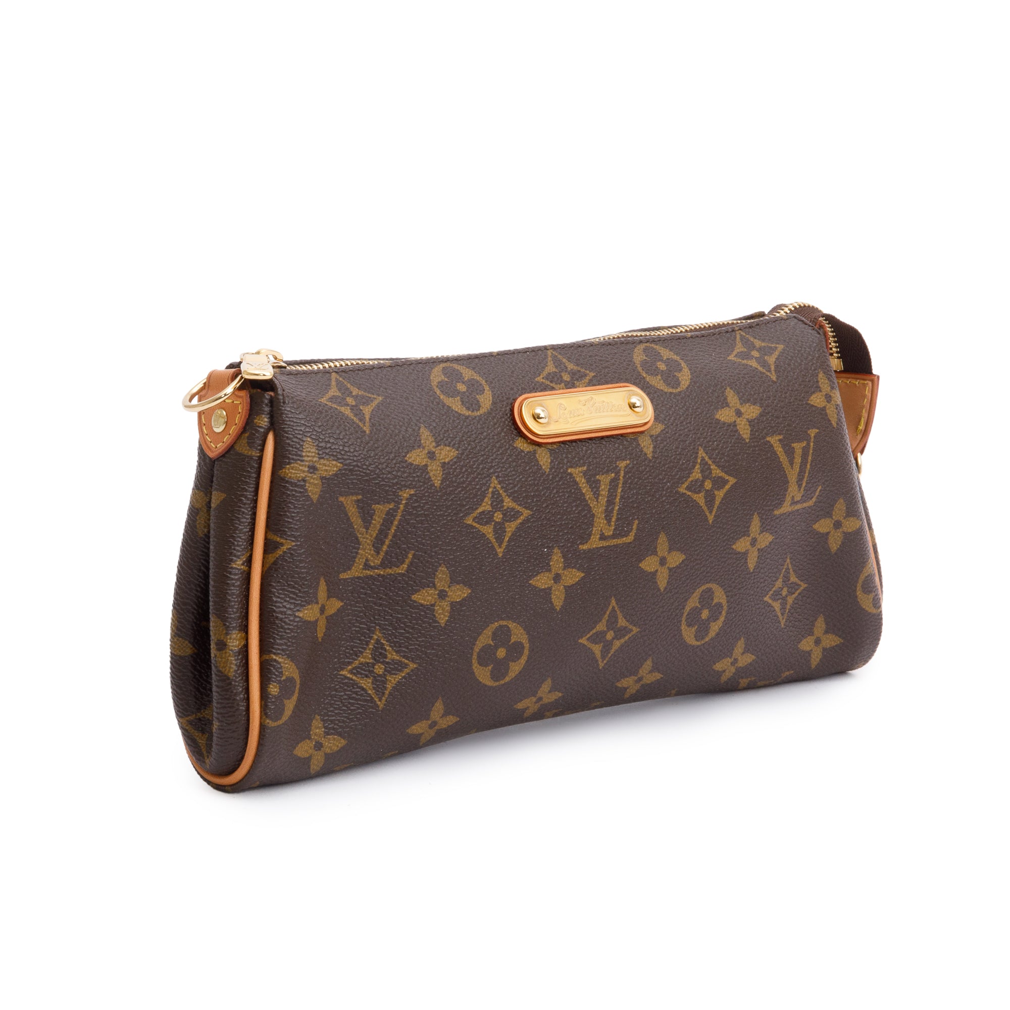 Louis Vuitton Monogram Eva Clutch w/ Strap & Box