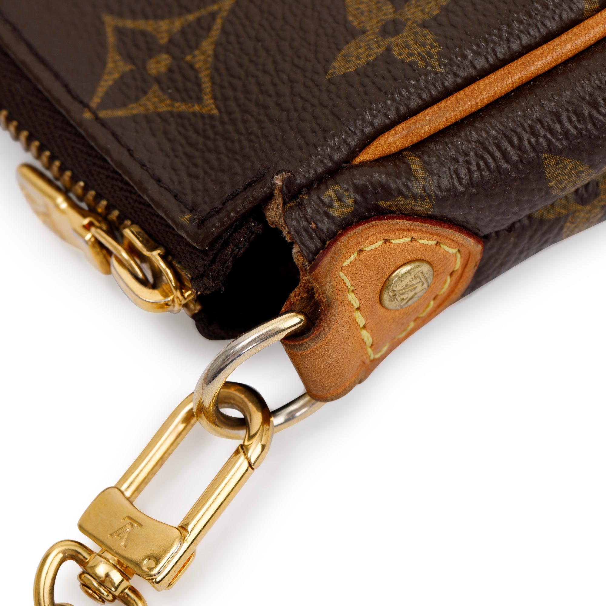 Louis Vuitton Monogram Eva Clutch w/ Strap & Box