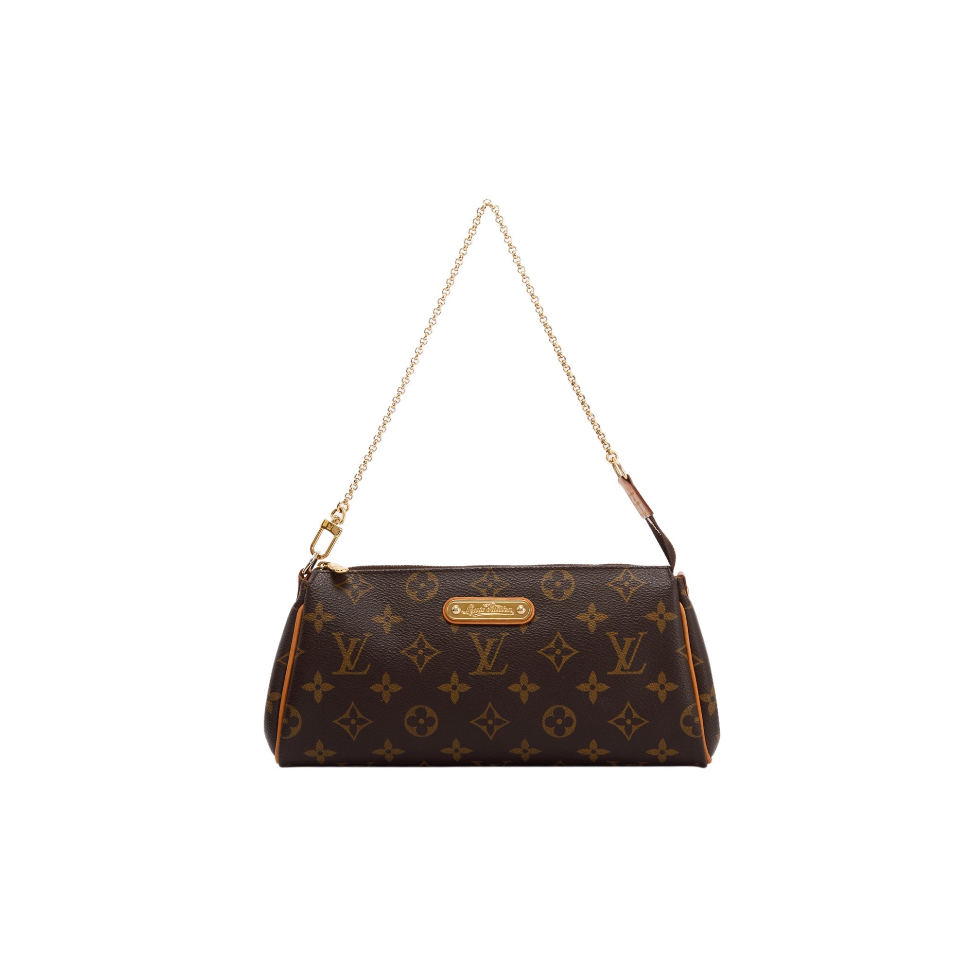 Louis Vuitton Monogram Eva Clutch w/ Strap, Box & Receipt