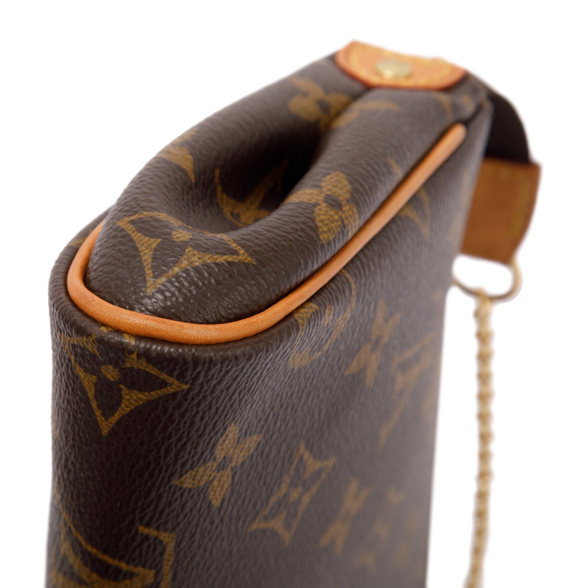 Louis Vuitton Monogram Eva Clutch w/ Strap, Box & Receipt