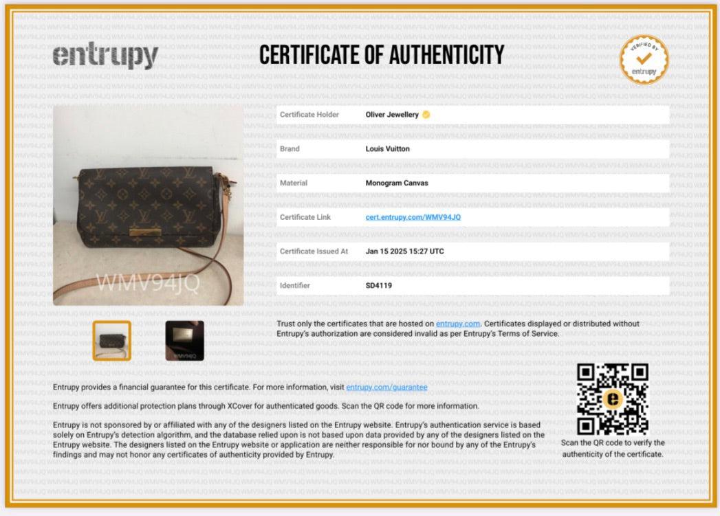 Louis Vuitton Monogram Favorite MM w/ Strap & Box