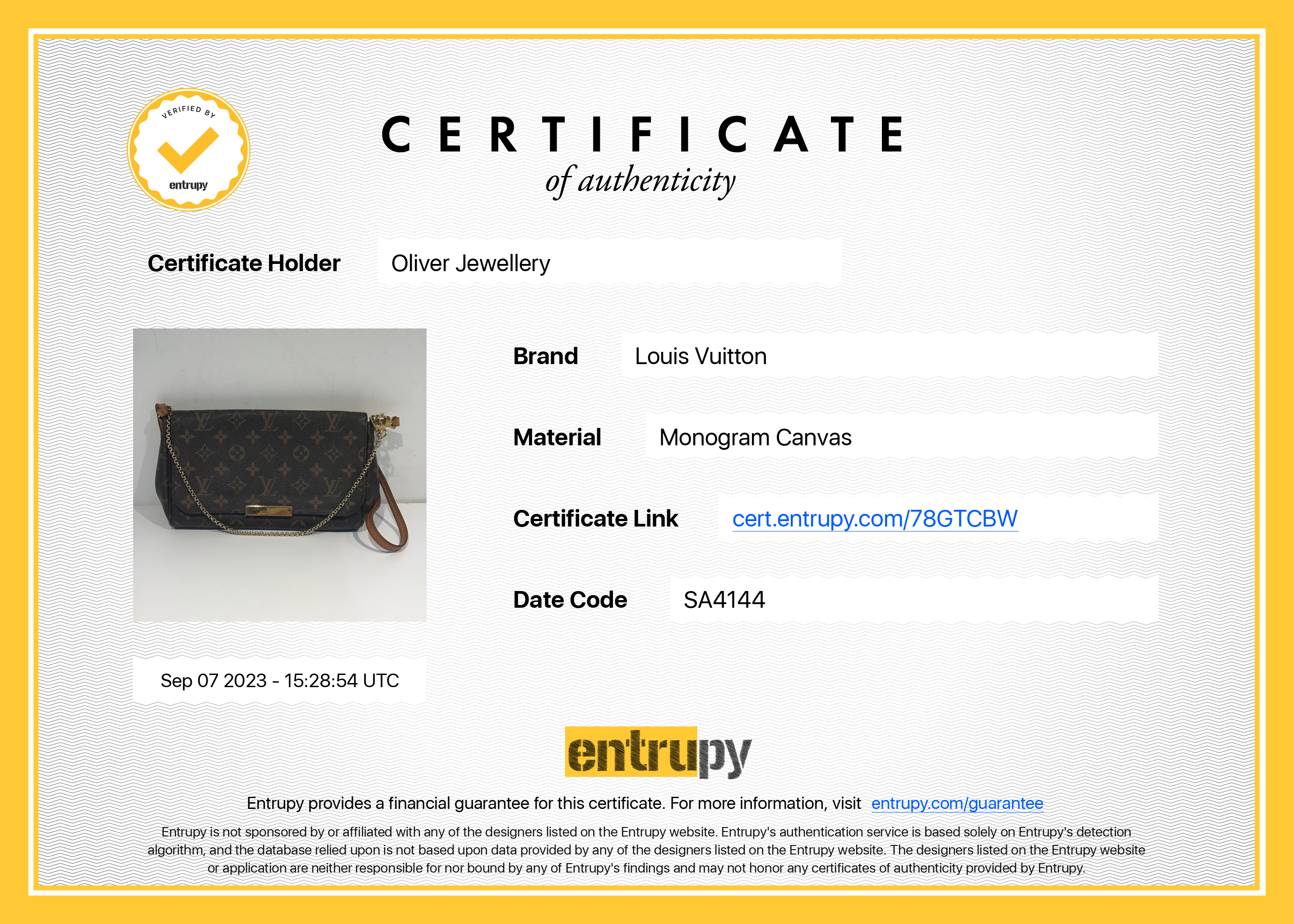 Louis Vuitton Monogram Favorite MM w/ Straps