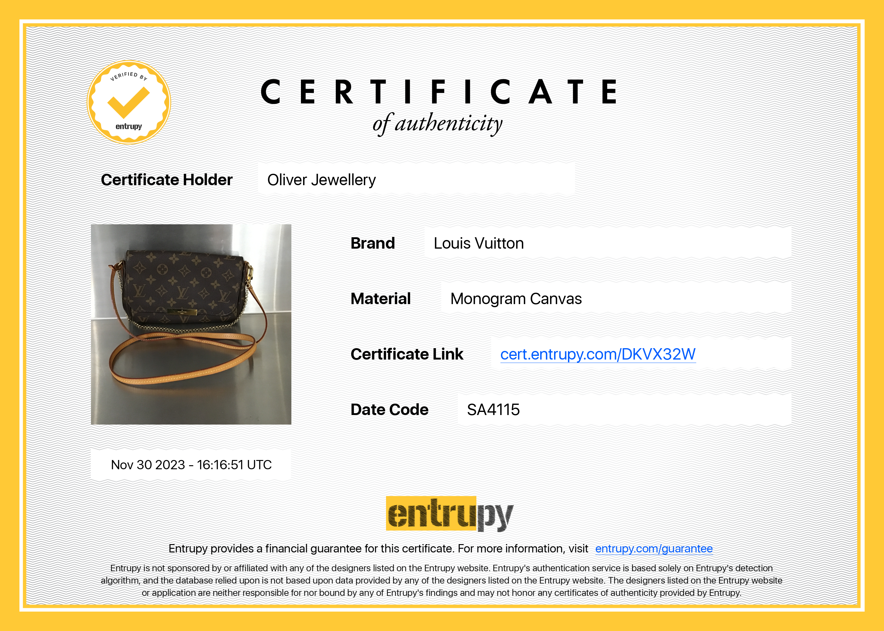 Louis Vuitton Monogram Favorite PM w/ Strap