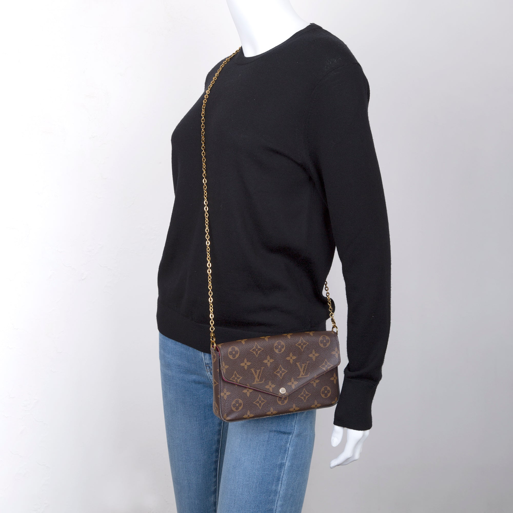 Louis Vuitton Monogram Felicie Pochette w/ Inserts