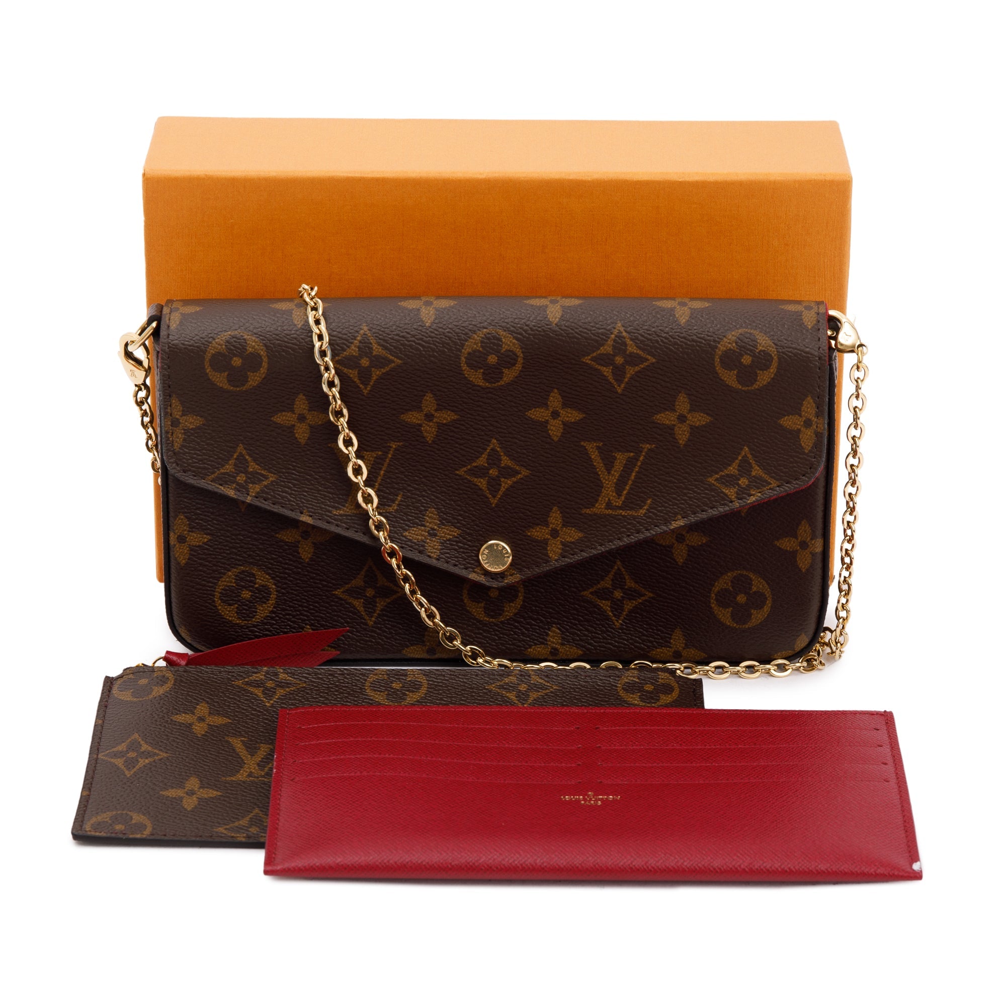 Louis Vuitton Monogram Felicie Pochette w/ Inserts, Box & Receipt
