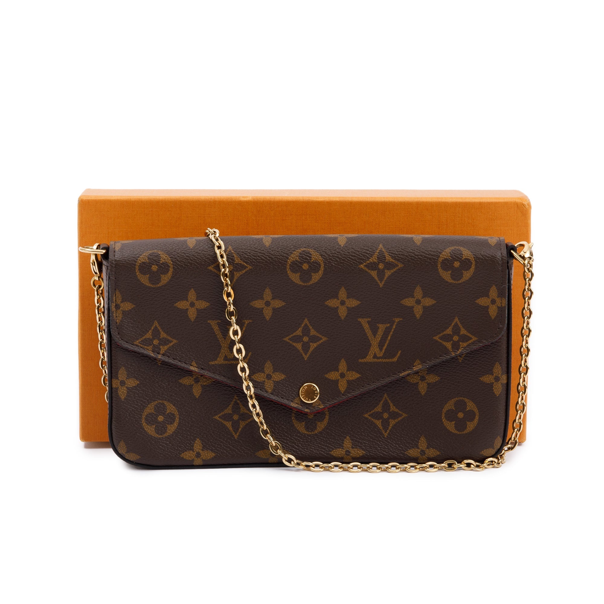 Louis Vuitton Monogram Felicie Pochette w/ Inserts, Box & Receipt