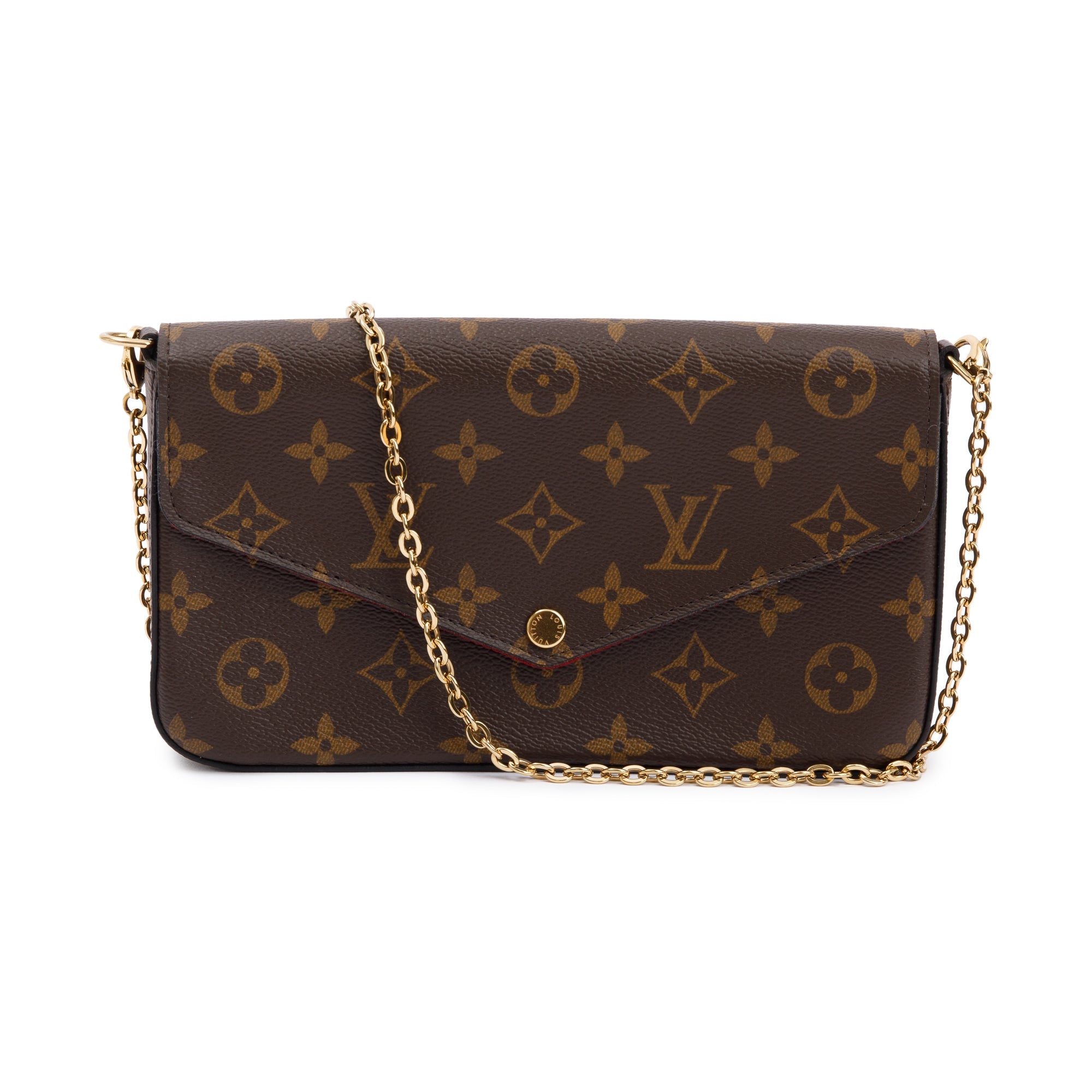 Louis Vuitton Monogram Felicie Pochette w/ Inserts, Box & Receipt