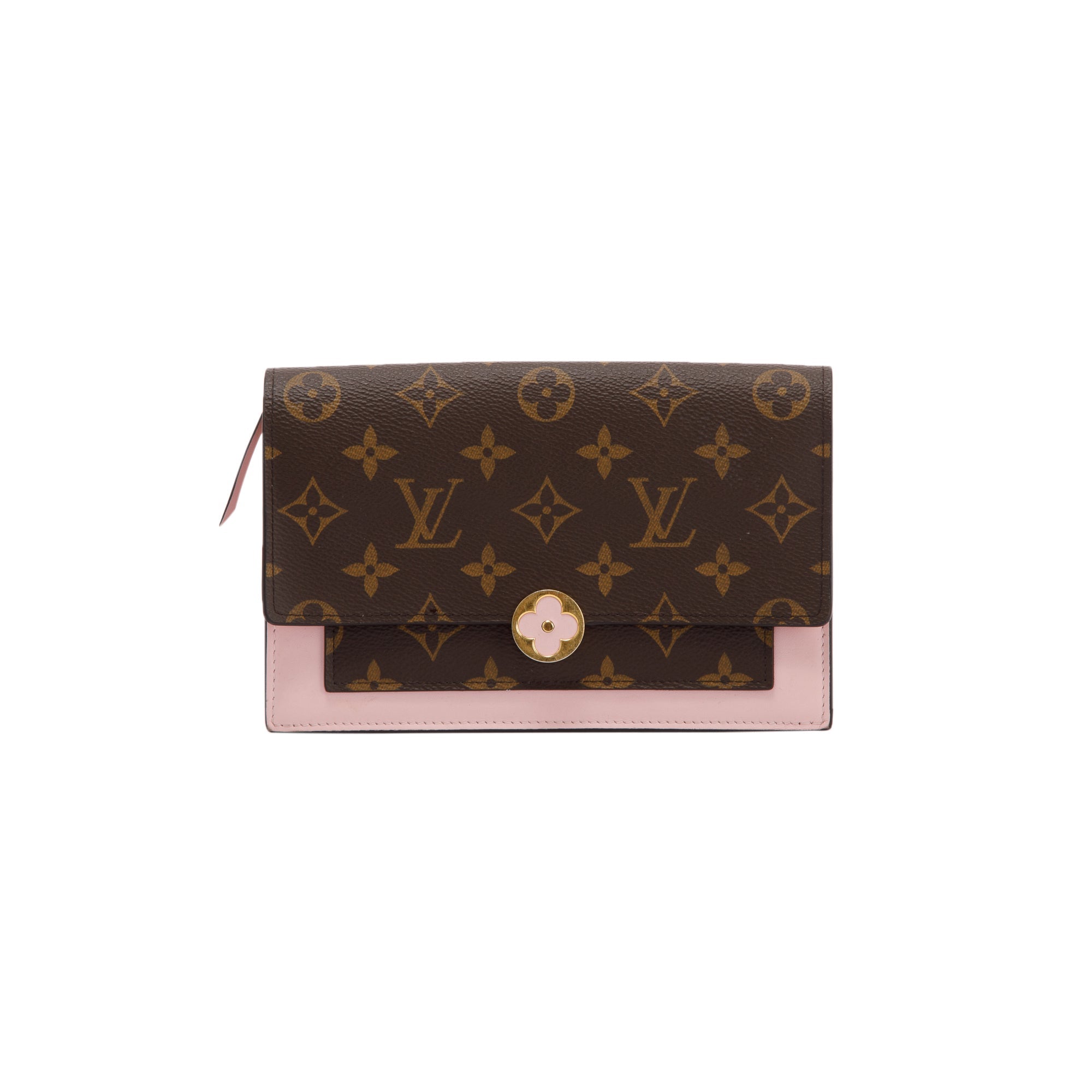 Louis Vuitton Monogram Flore Chain Wallet