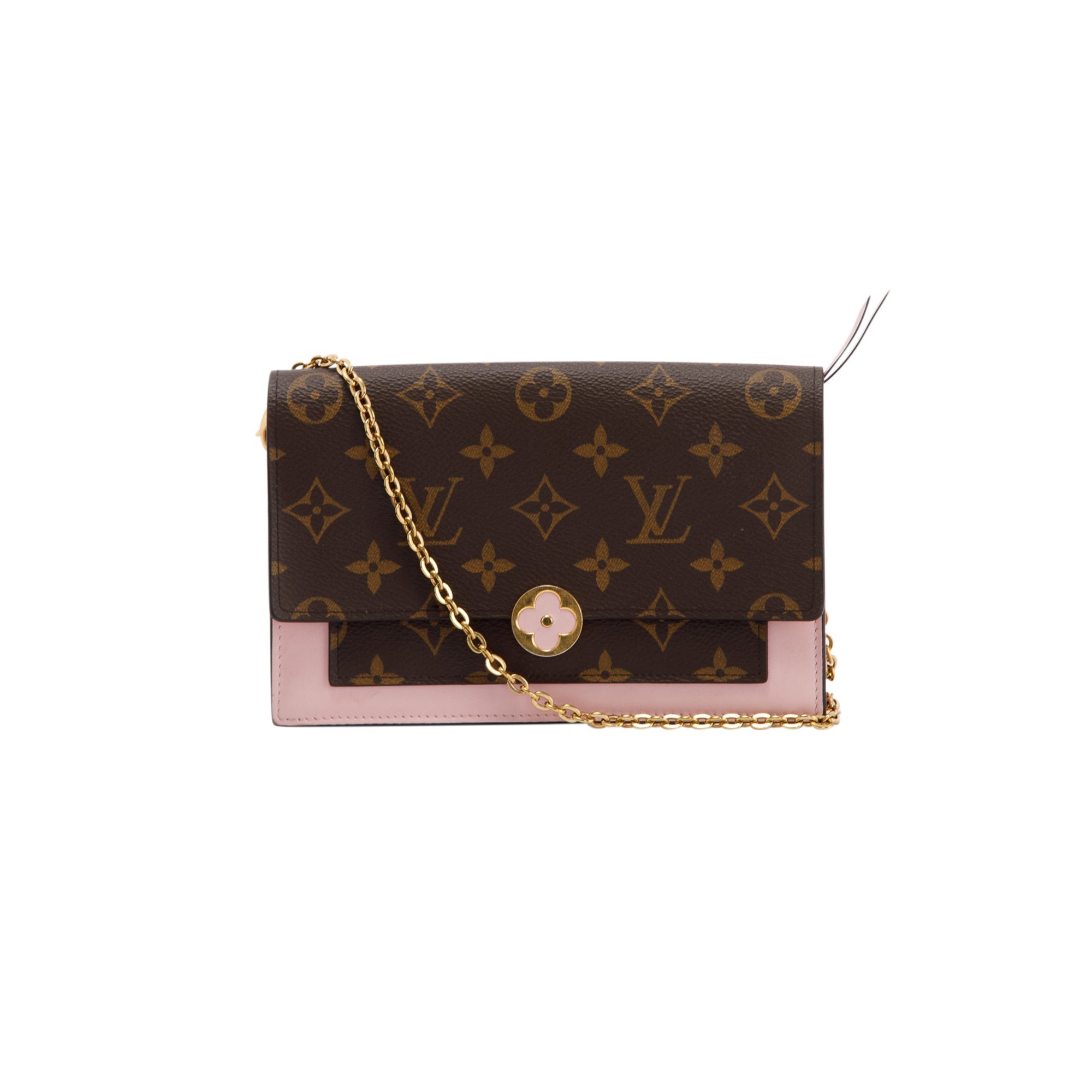 Louis Vuitton Monogram Flore Chain Wallet