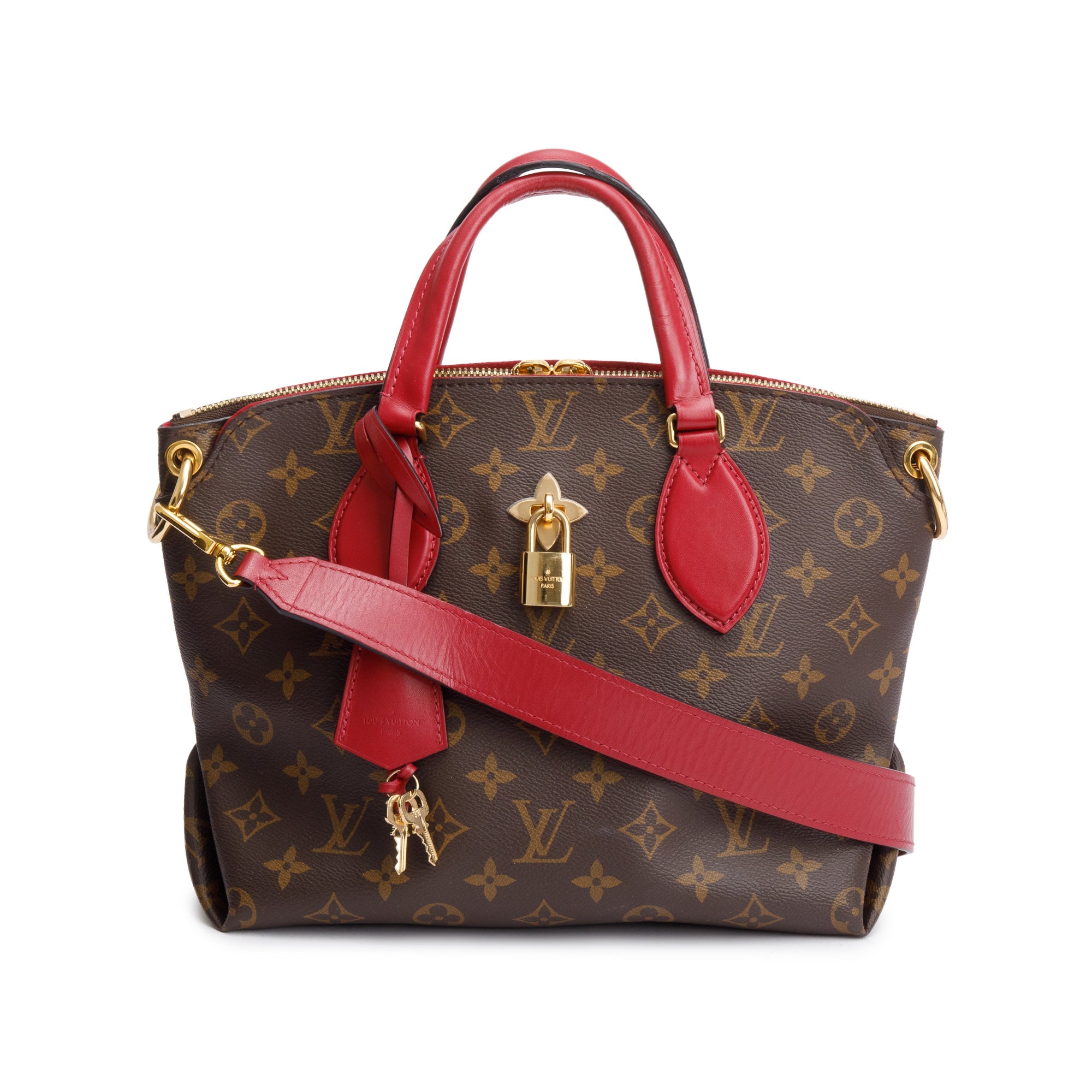 Louis Vuitton Monogram Flower Zipped Tote PM w/ Strap