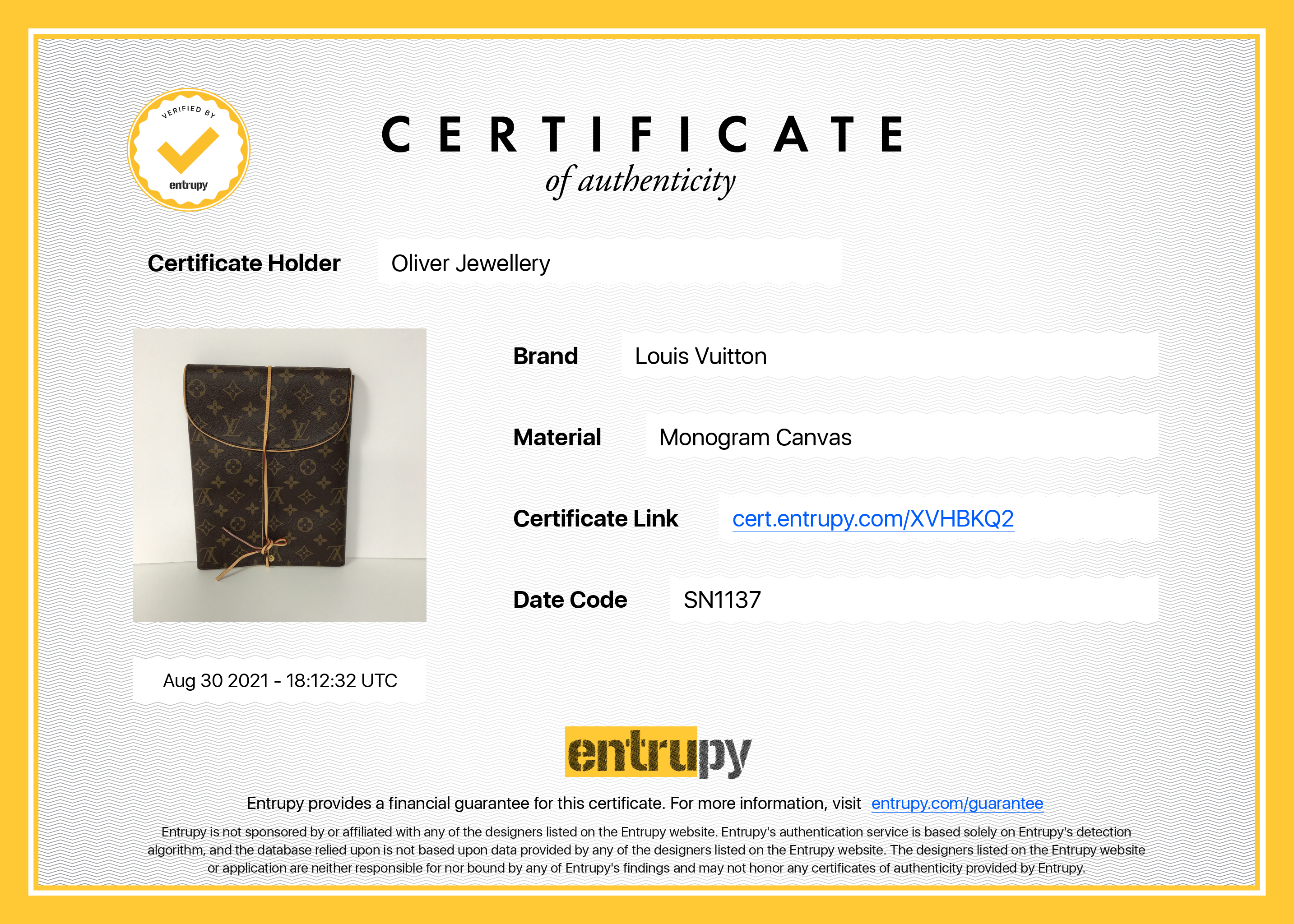 Louis Vuitton Monogram Folding Jewelry Case