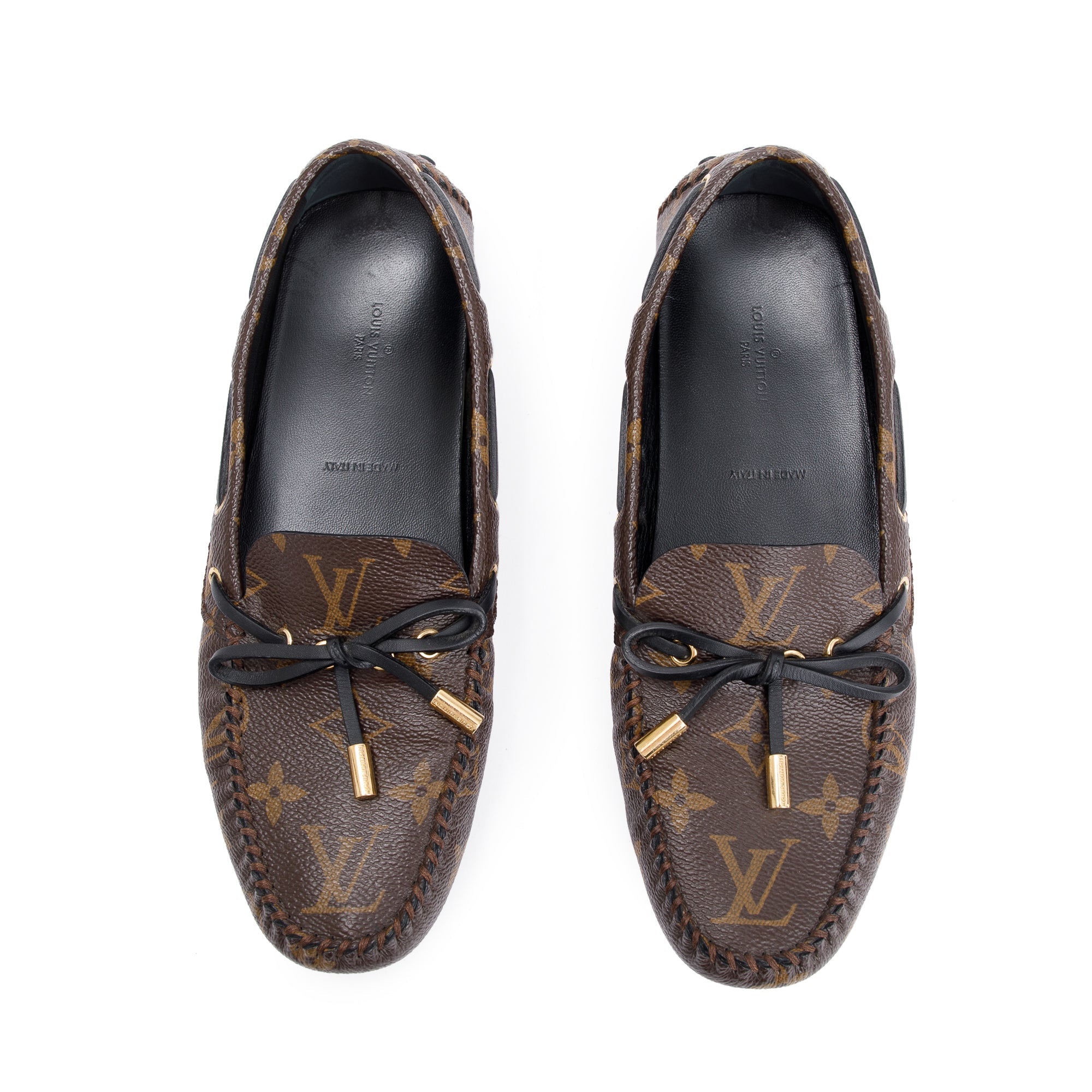 Louis Vuitton Monogram Gloria Flat Loafers, Size 36.5