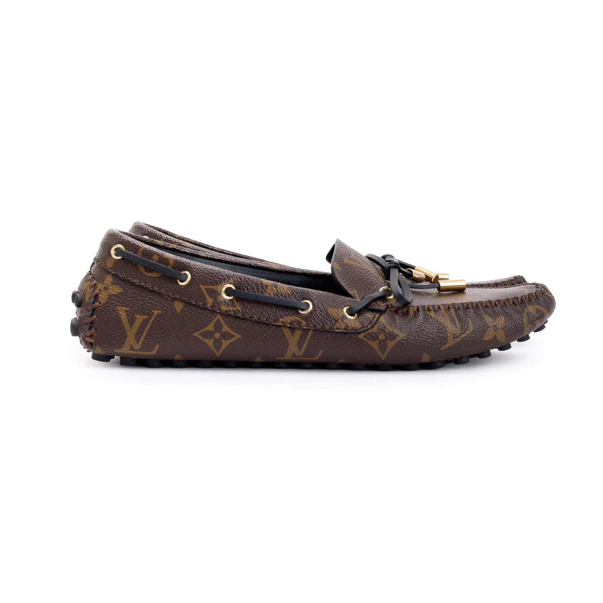 Louis Vuitton Monogram Gloria Flat Loafers, Size 36.5