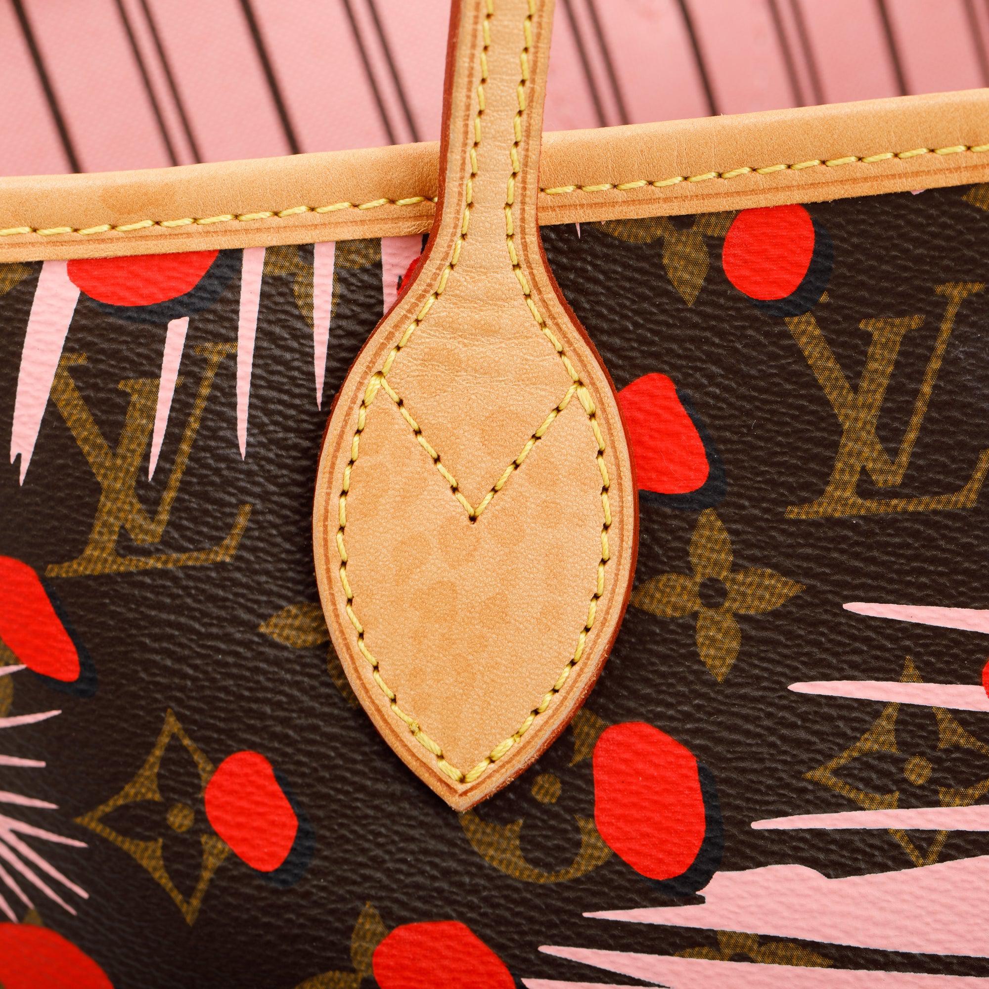 Louis Vuitton Monogram Jungle Dots Neverfull MM w/ Pouch