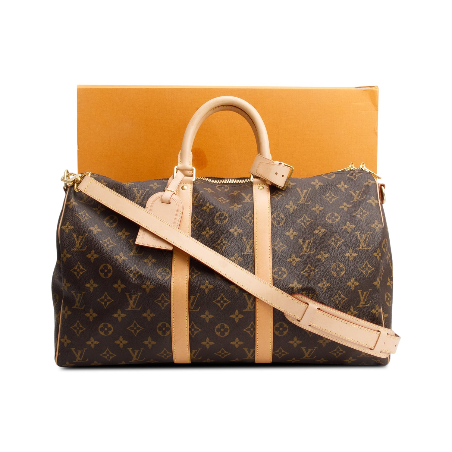 Louis Vuitton Monogram Keepall Bandouliere 45 w/ Strap & Box