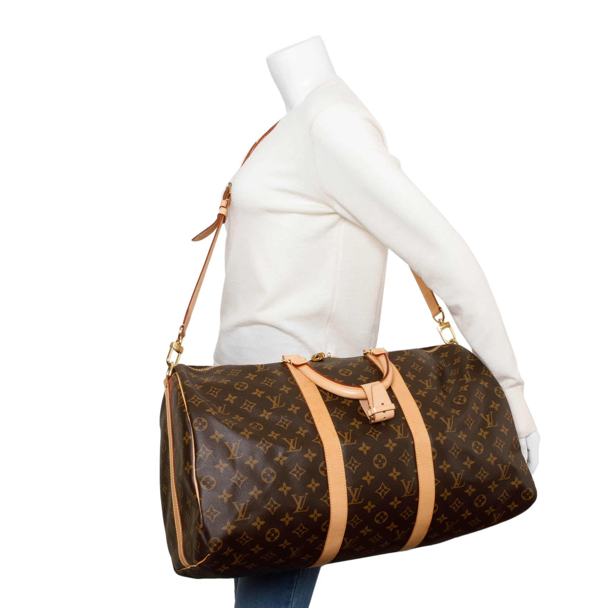 Louis Vuitton Monogram Keepall Bandouliere 50 w/ Box