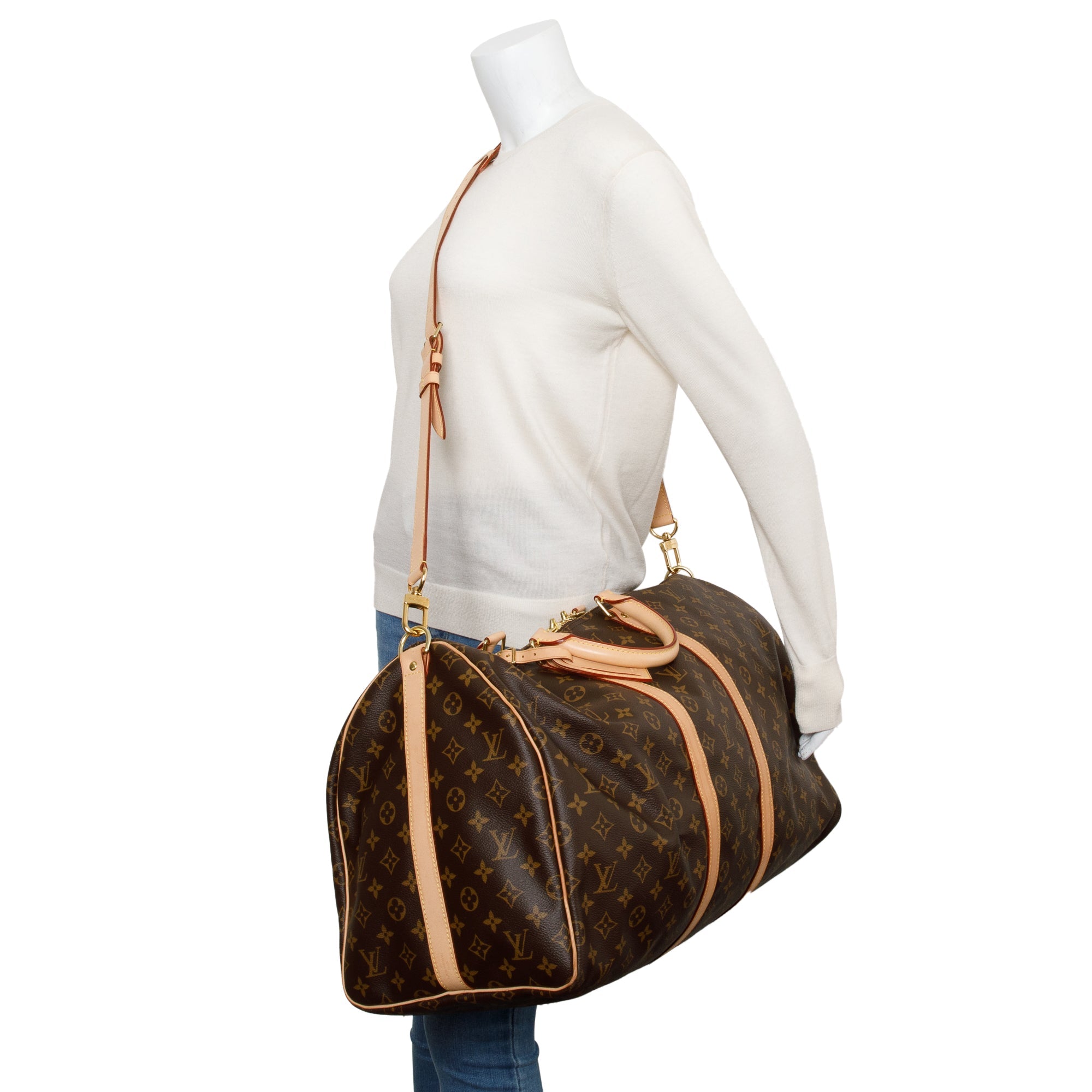 Louis Vuitton Monogram Keepall Bandouliere 55