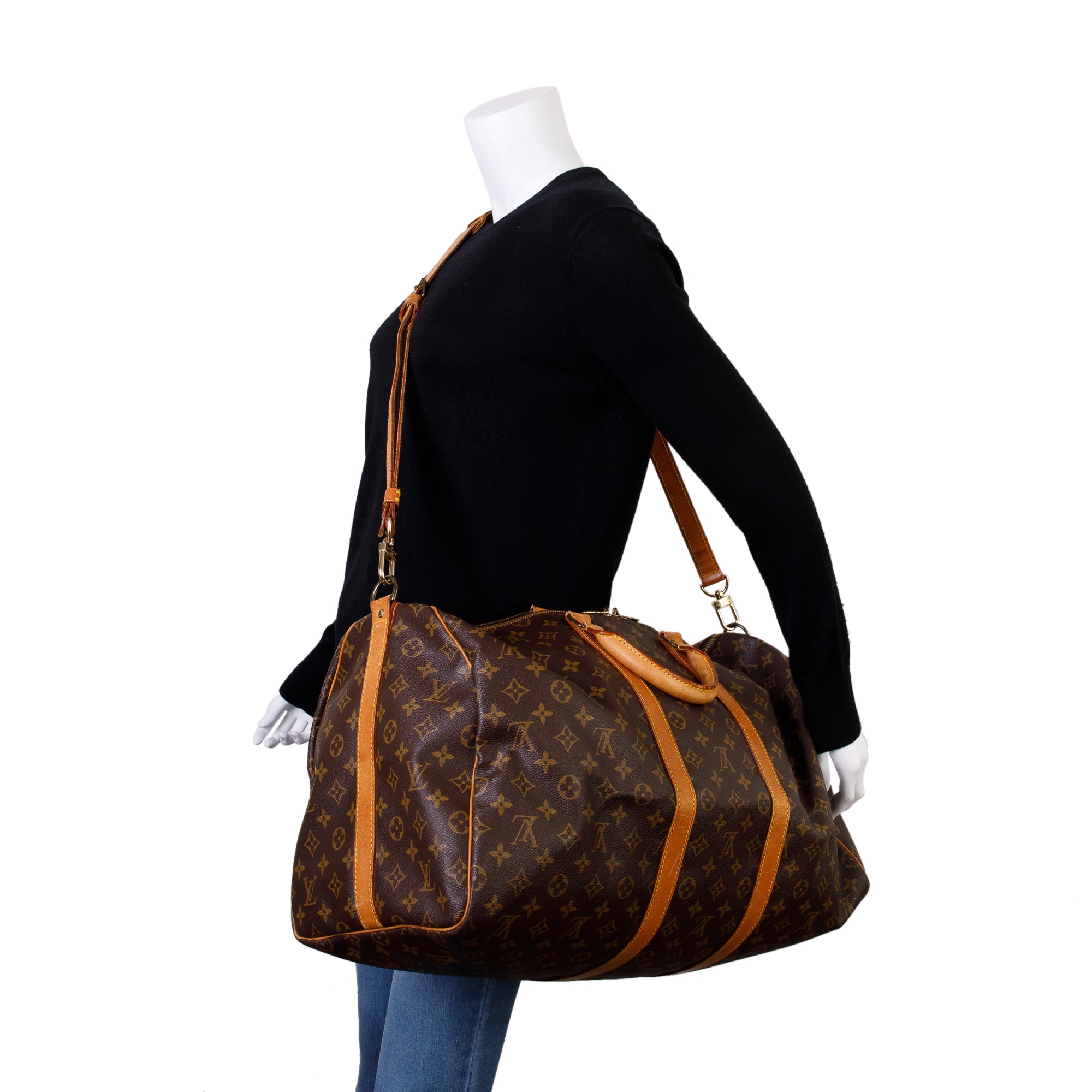 Louis Vuitton Monogram Keepall Bandouliere 55 w/ Strap