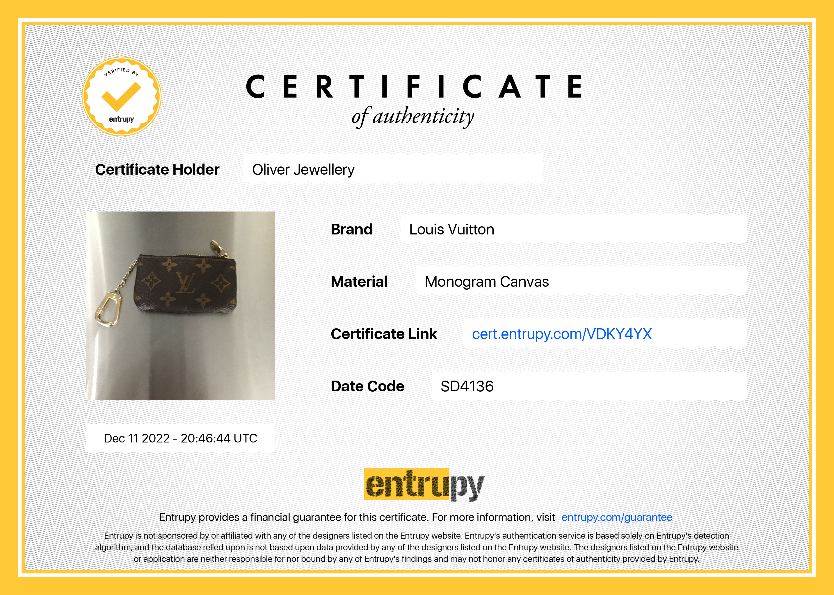 Louis Vuitton Monogram Key Pouch