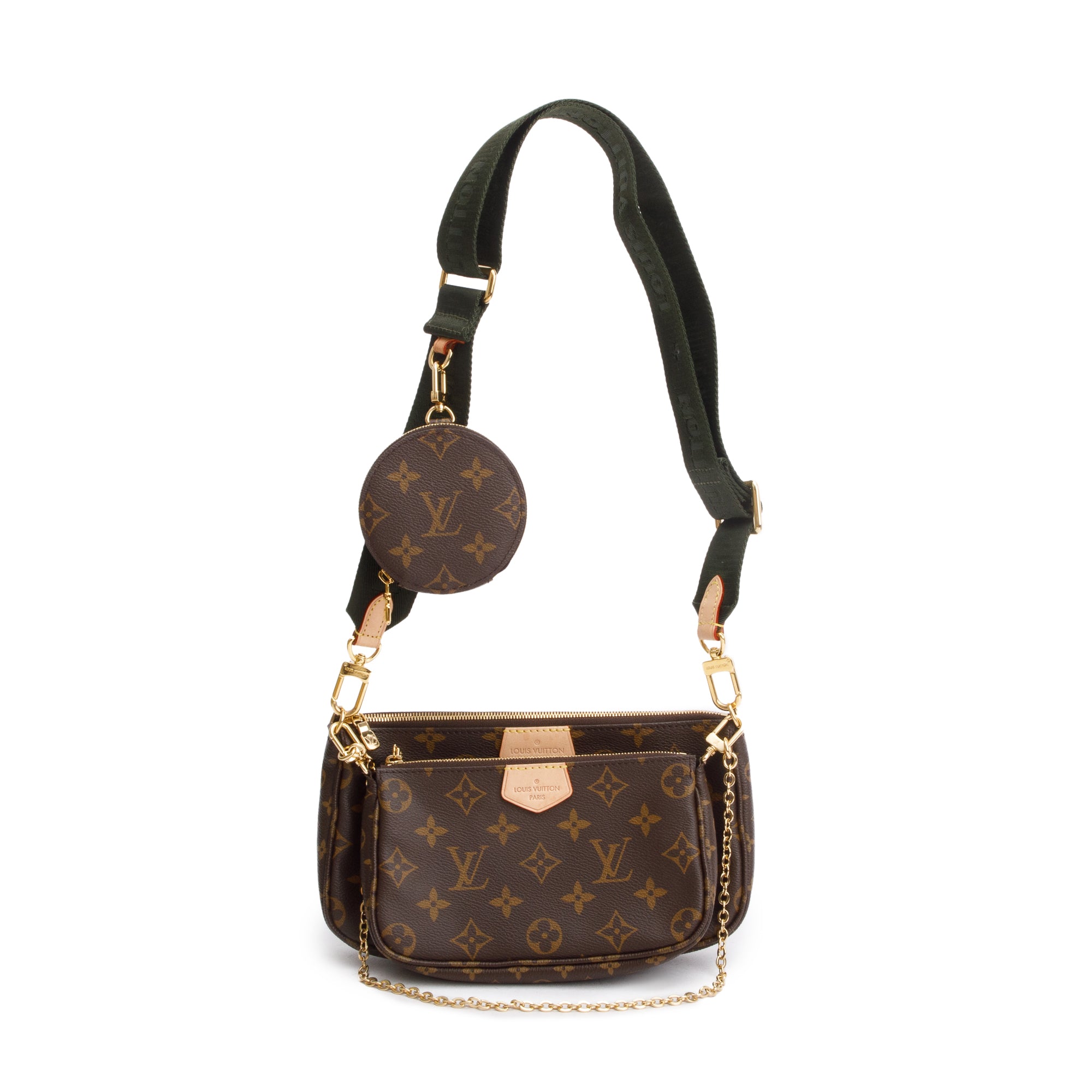Louis Vuitton Monogram Khaki Multi-Pochette Accessoires w/ Box