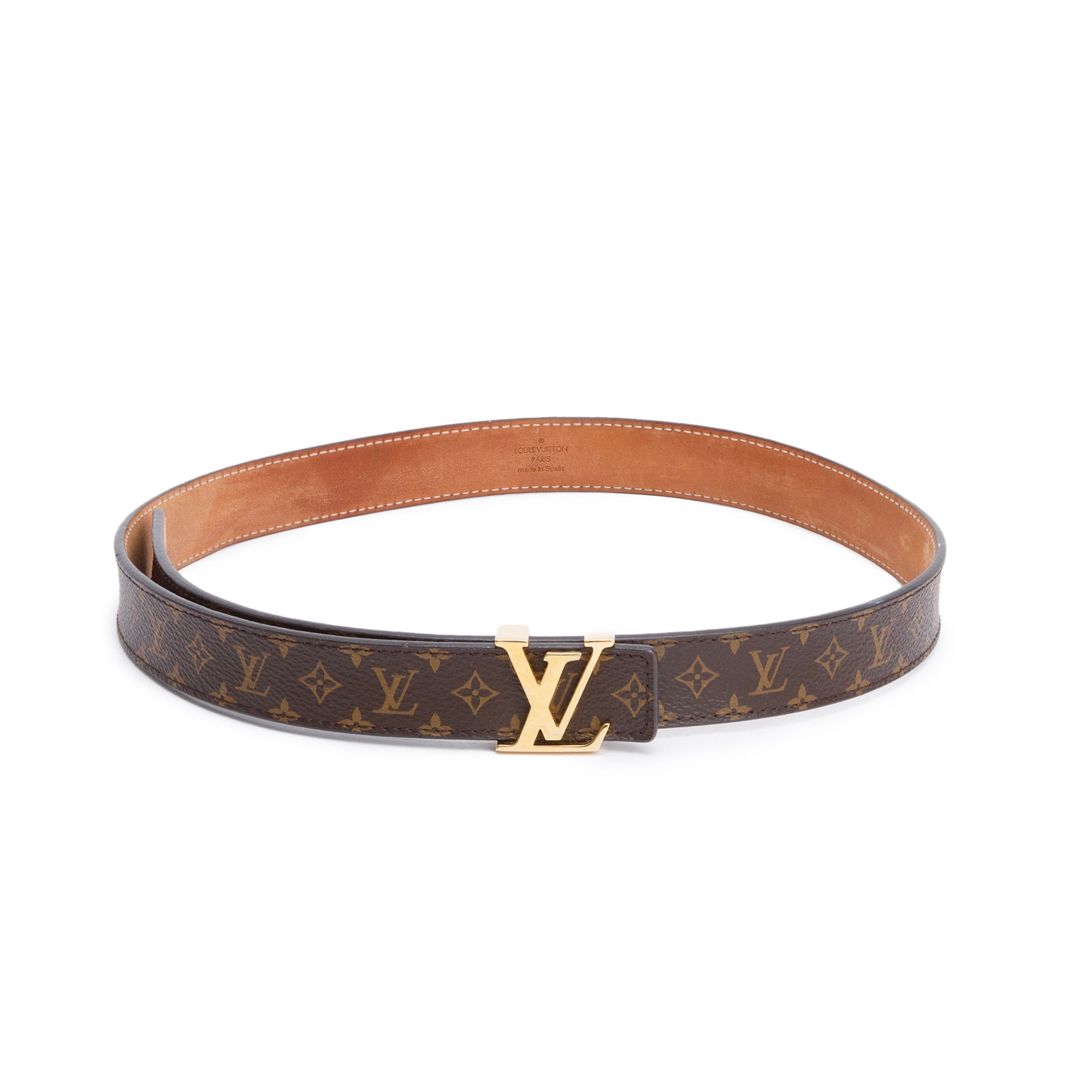 Louis Vuitton Monogram LV Initiales 25 MM Belt 75 30