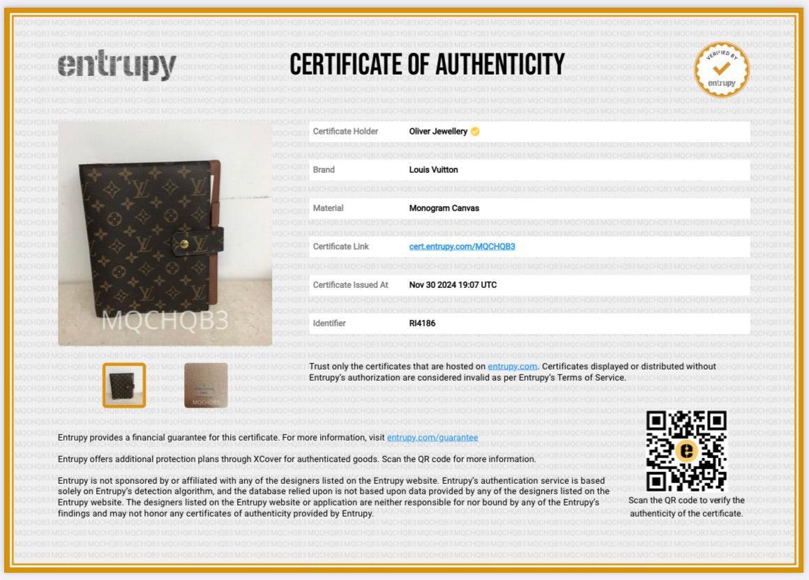 Louis Vuitton Monogram Large Ring Agenda Cover w/ Note Pads