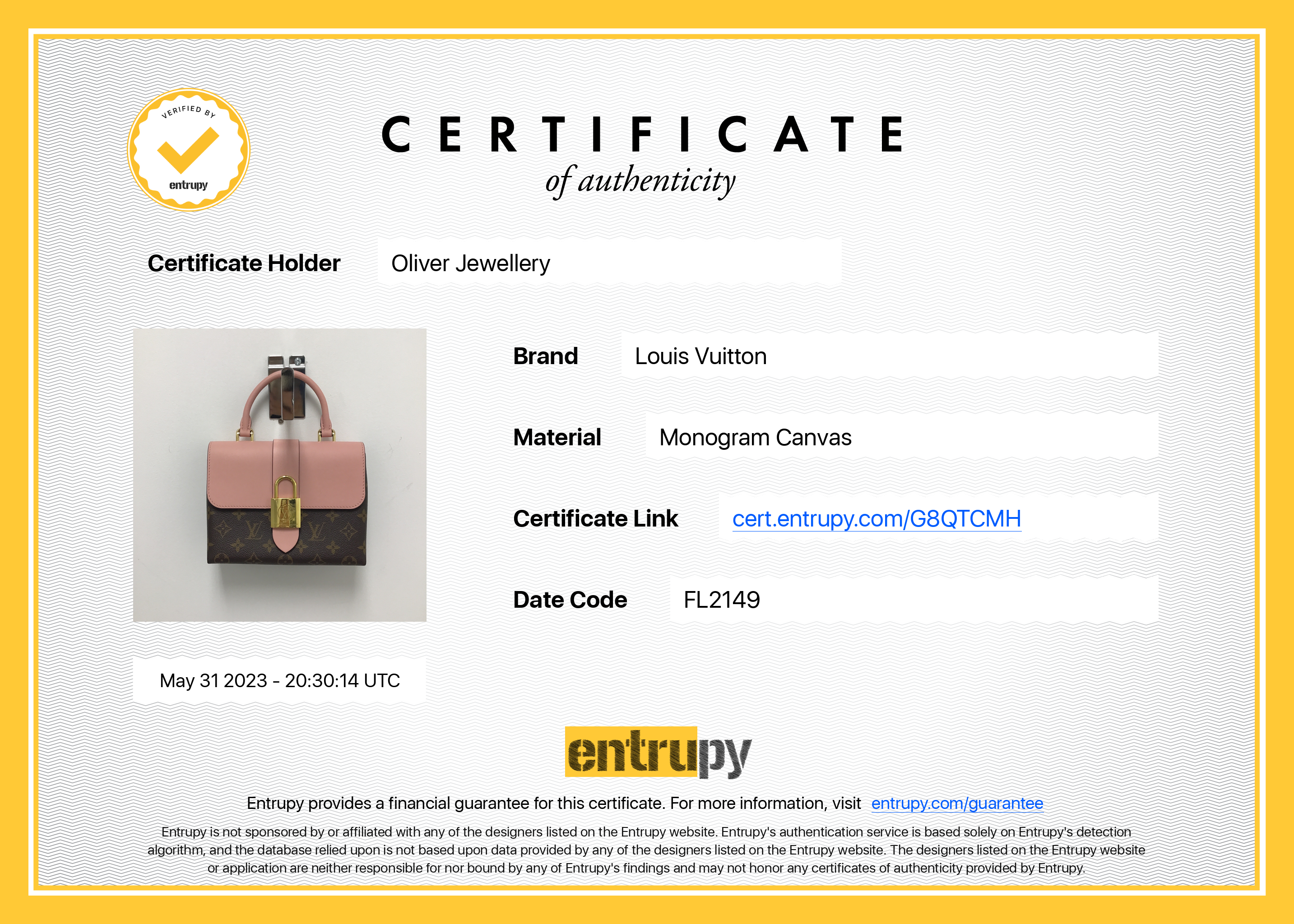 Louis Vuitton Monogram Locky BB w/ Strap