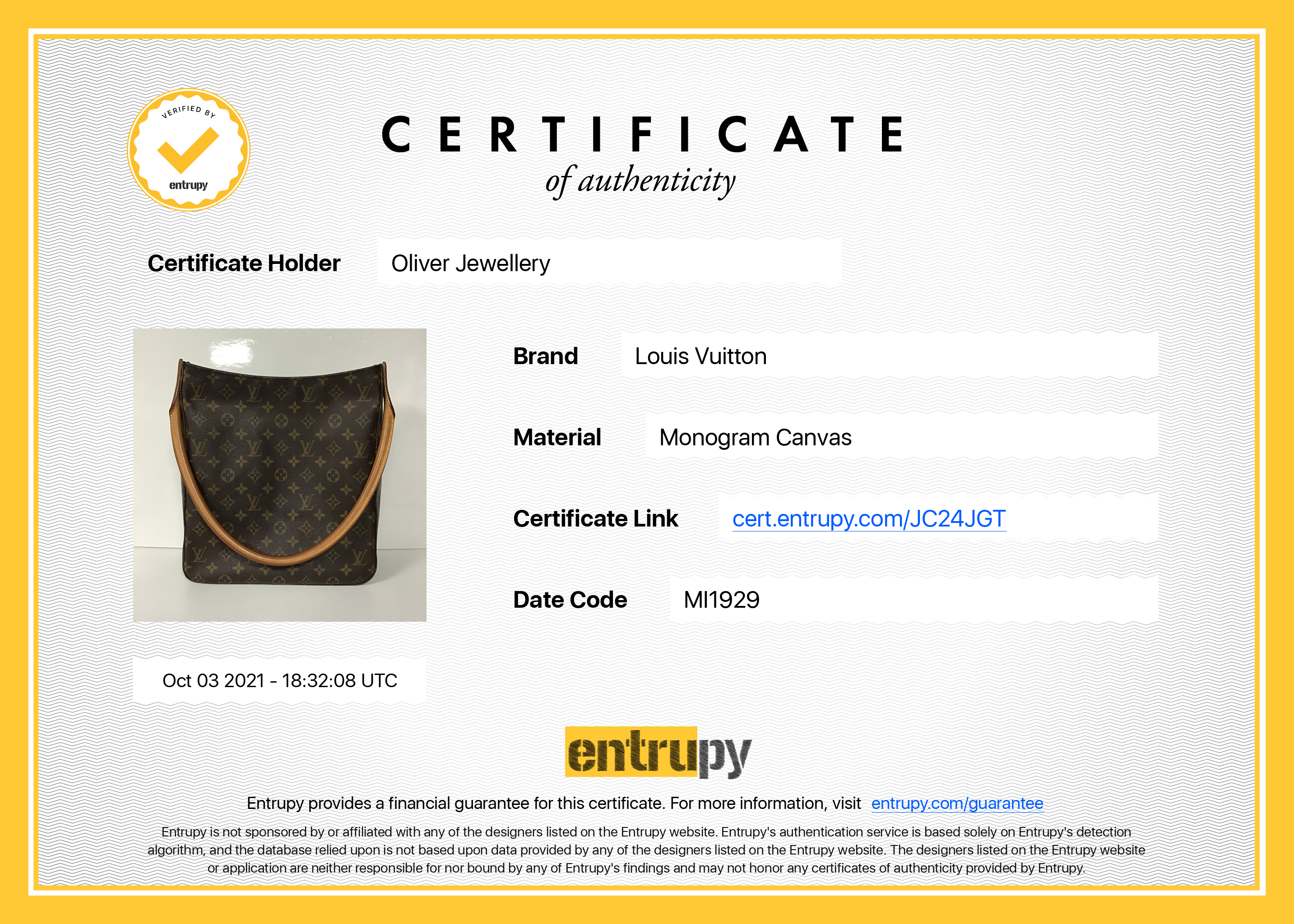 Louis Vuitton Monogram Looping GM