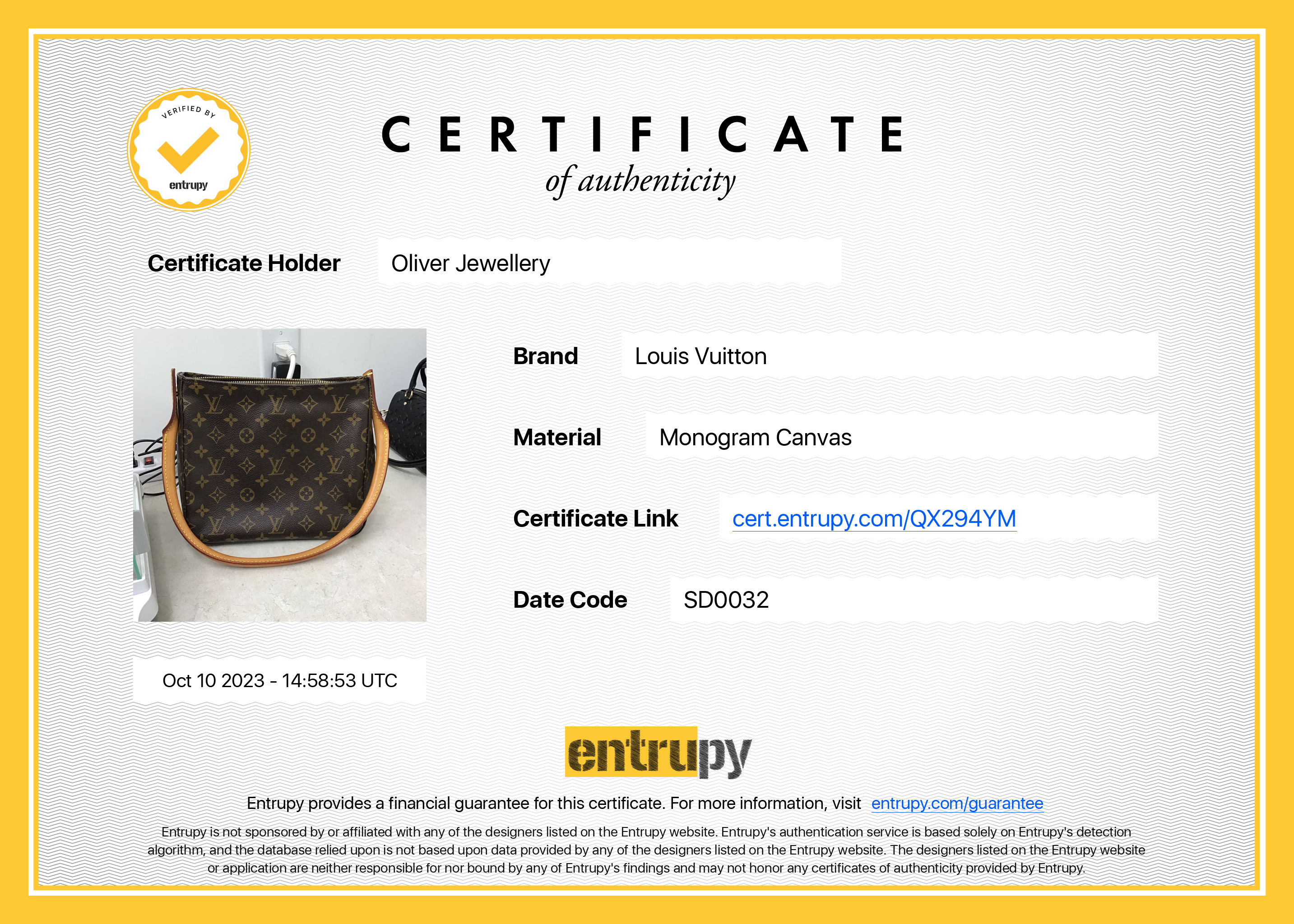 Louis Vuitton Monogram Looping MM