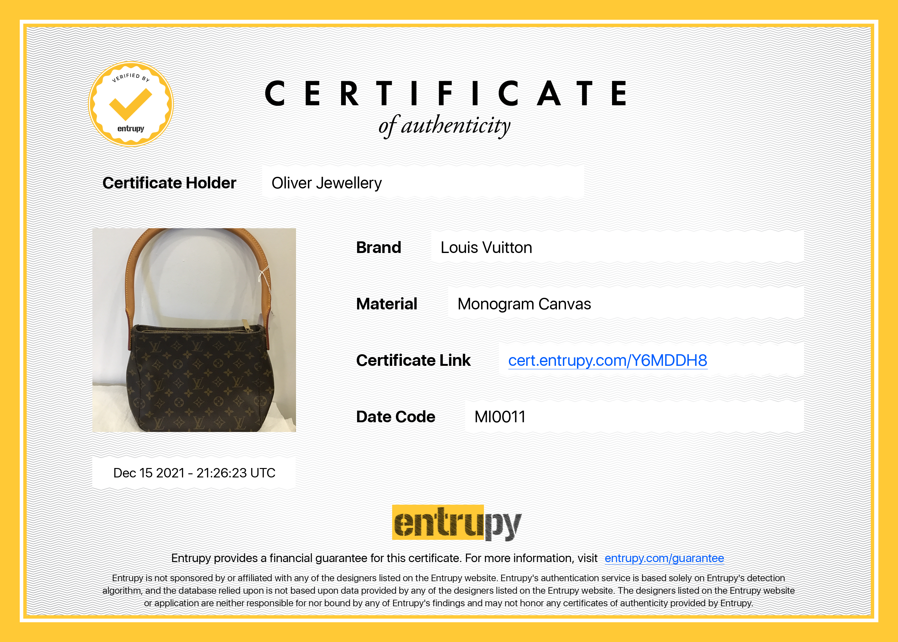 Louis Vuitton Monogram Looping MM