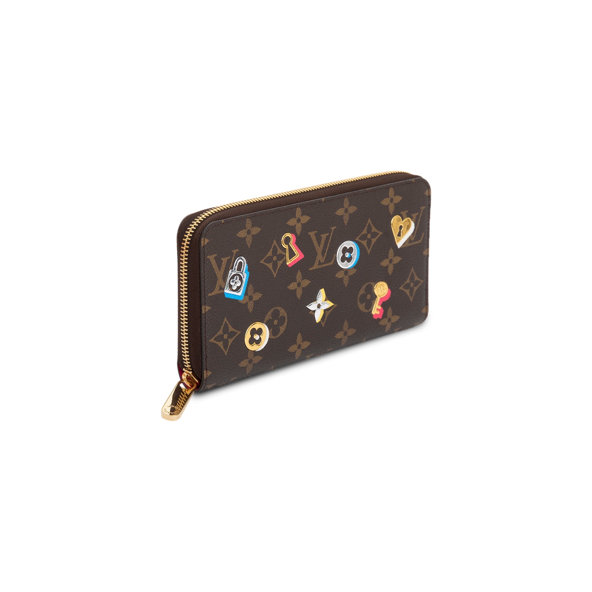 Louis Vuitton Monogram Love Lock Zippy Wallet w/ Box