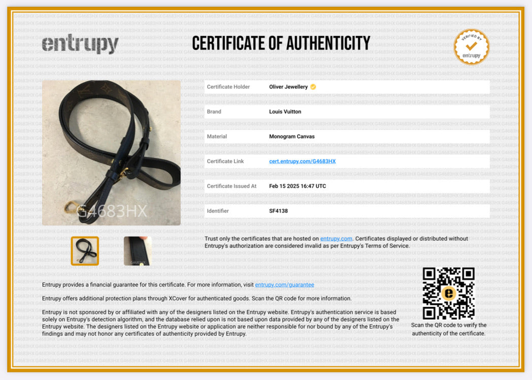 Louis Vuitton Monogram Macassar Bandouliere Shoulder Strap