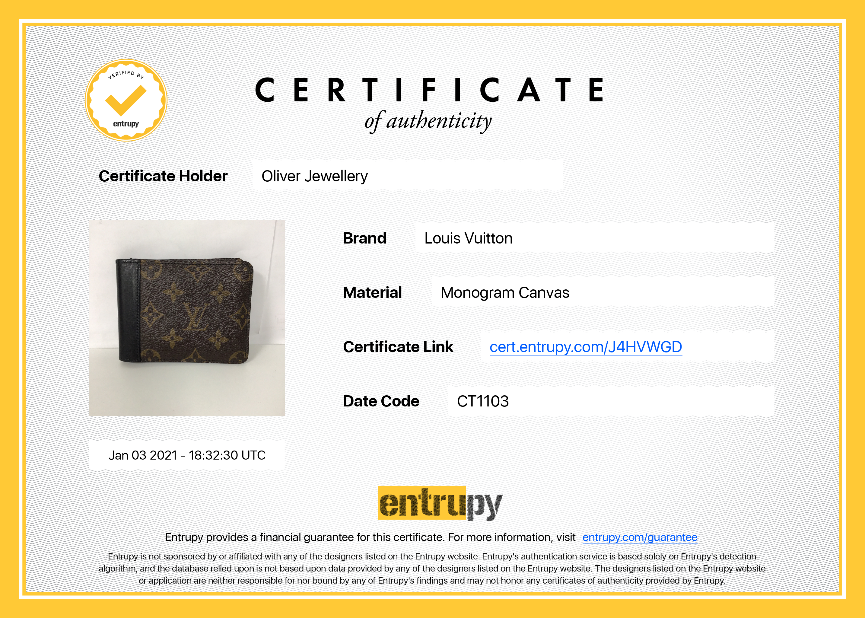 Louis Vuitton Monogram Macassar Gaspar Wallet