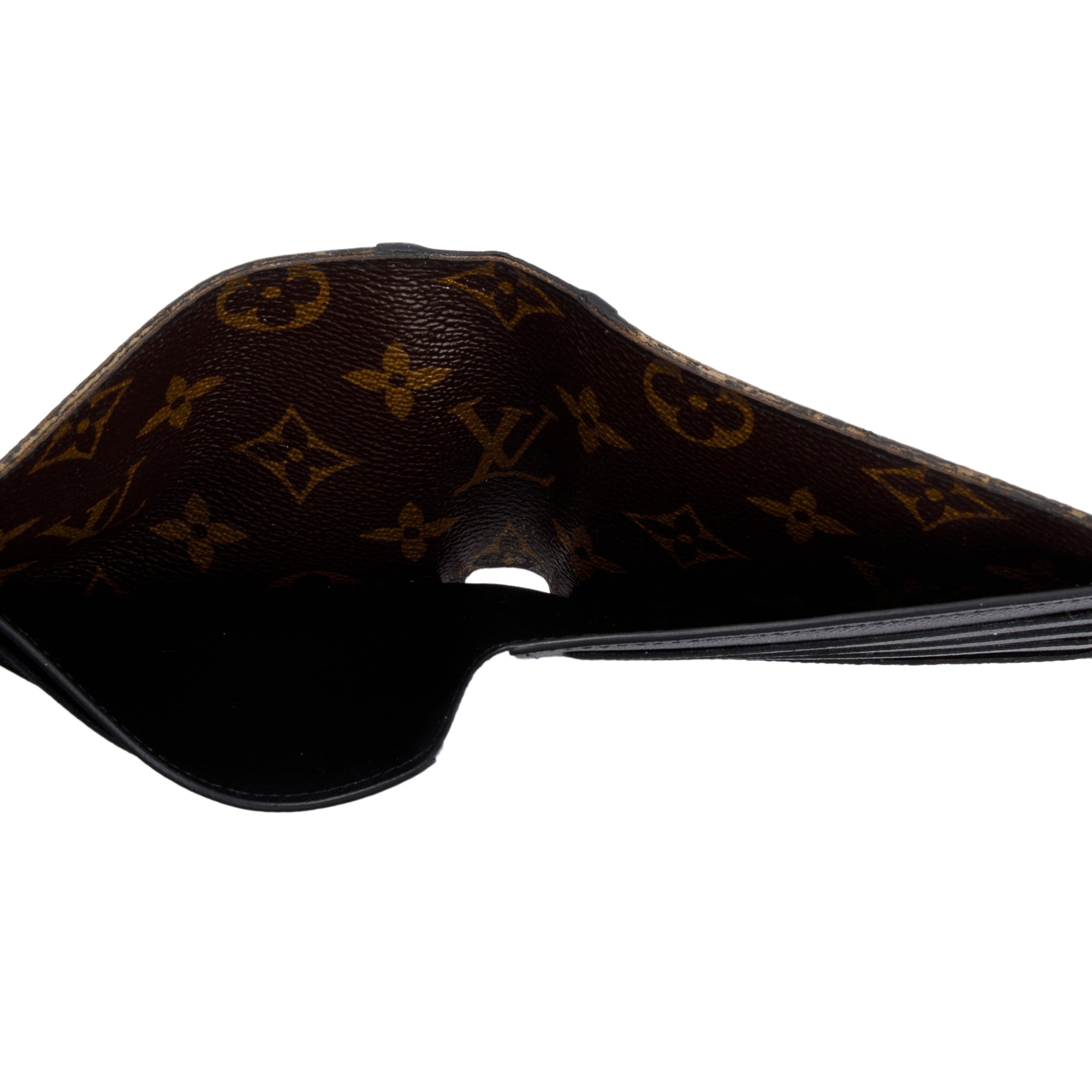 Louis Vuitton Monogram Macassar Gaspar Wallet w/ Box & Receipt