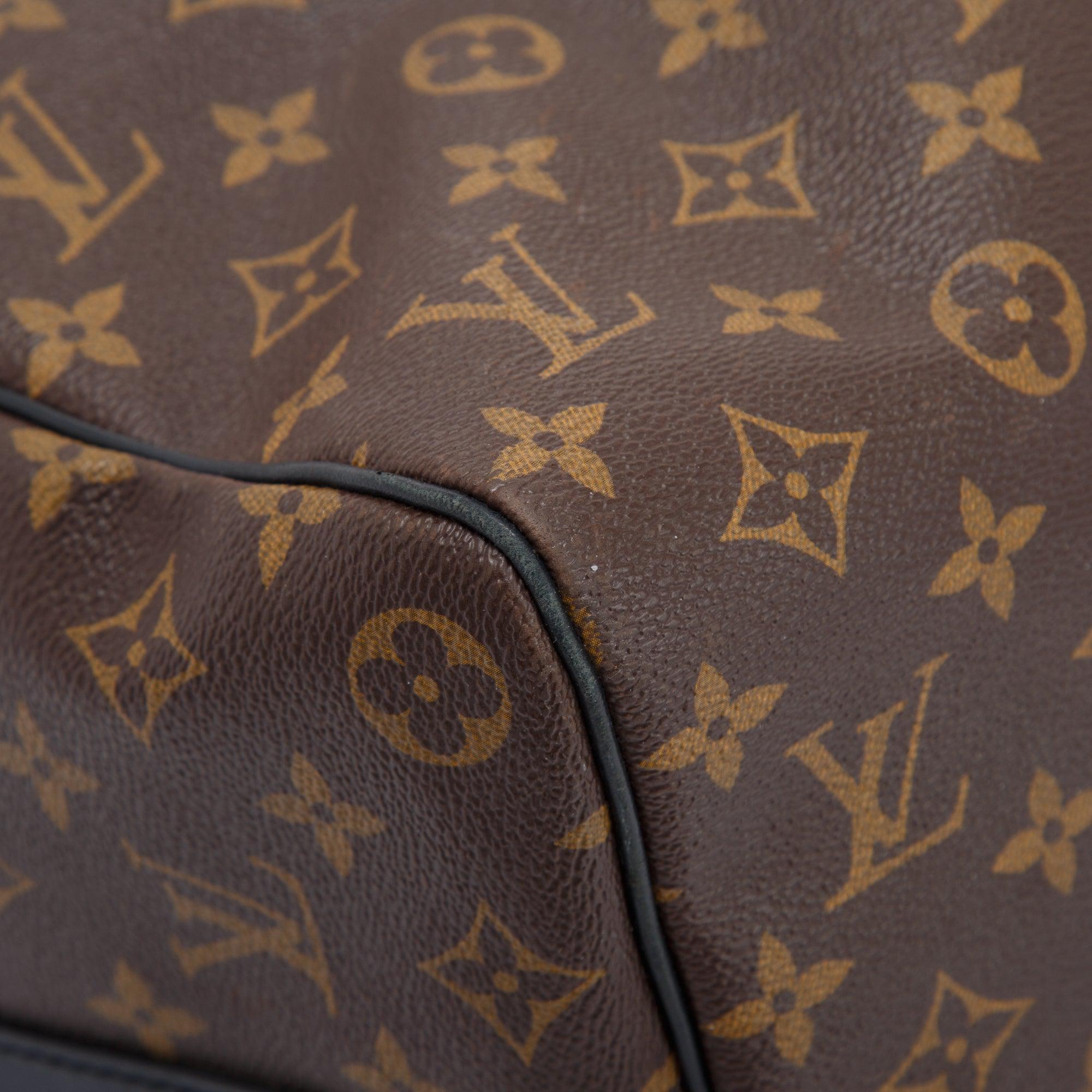 Louis Vuitton Monogram Macassar Keepall Bandouliere 45