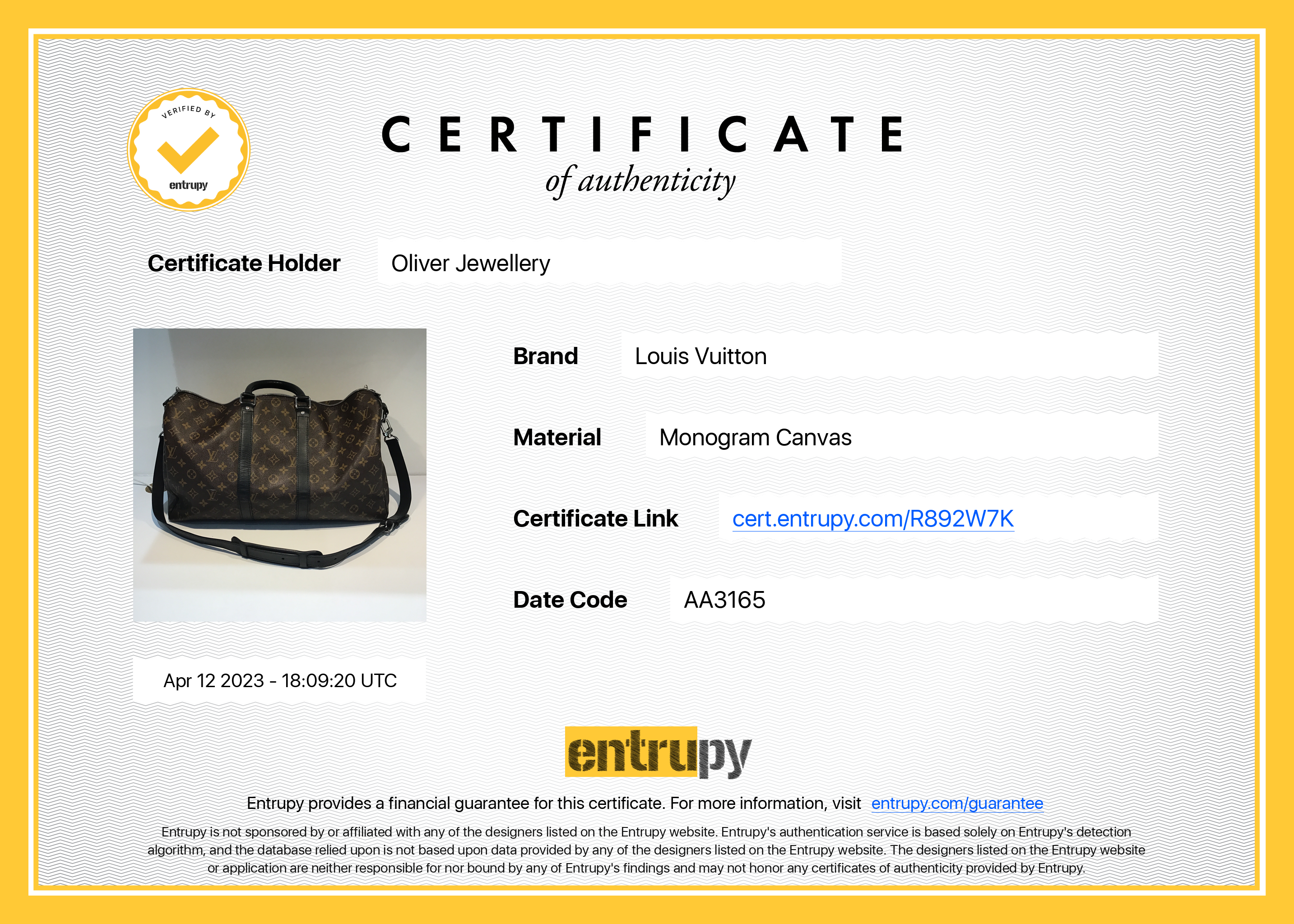 Louis Vuitton Monogram Macassar Keepall Bandouliere 45