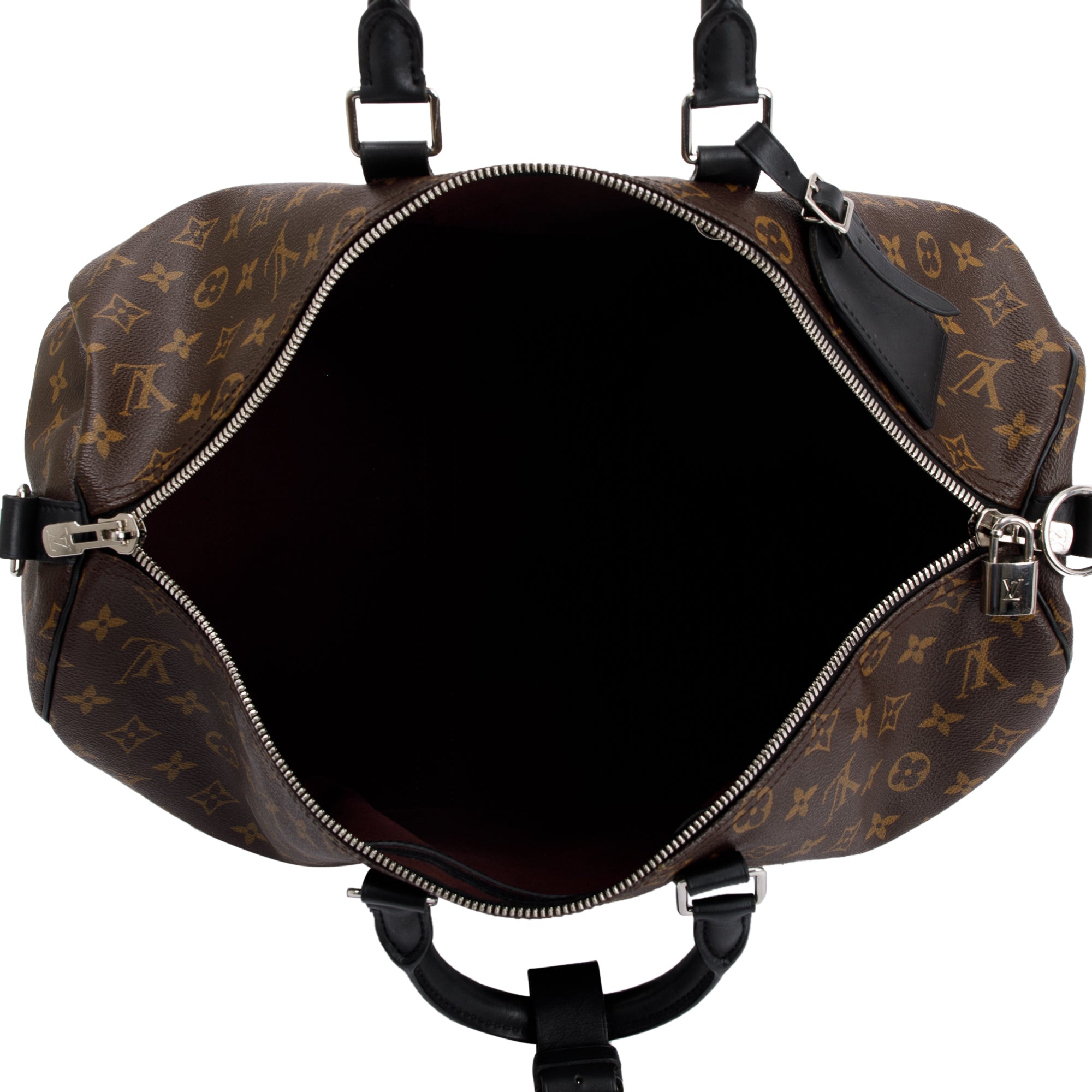 Louis Vuitton Monogram Macassar Keepall Bandouliere 45 w/ Box