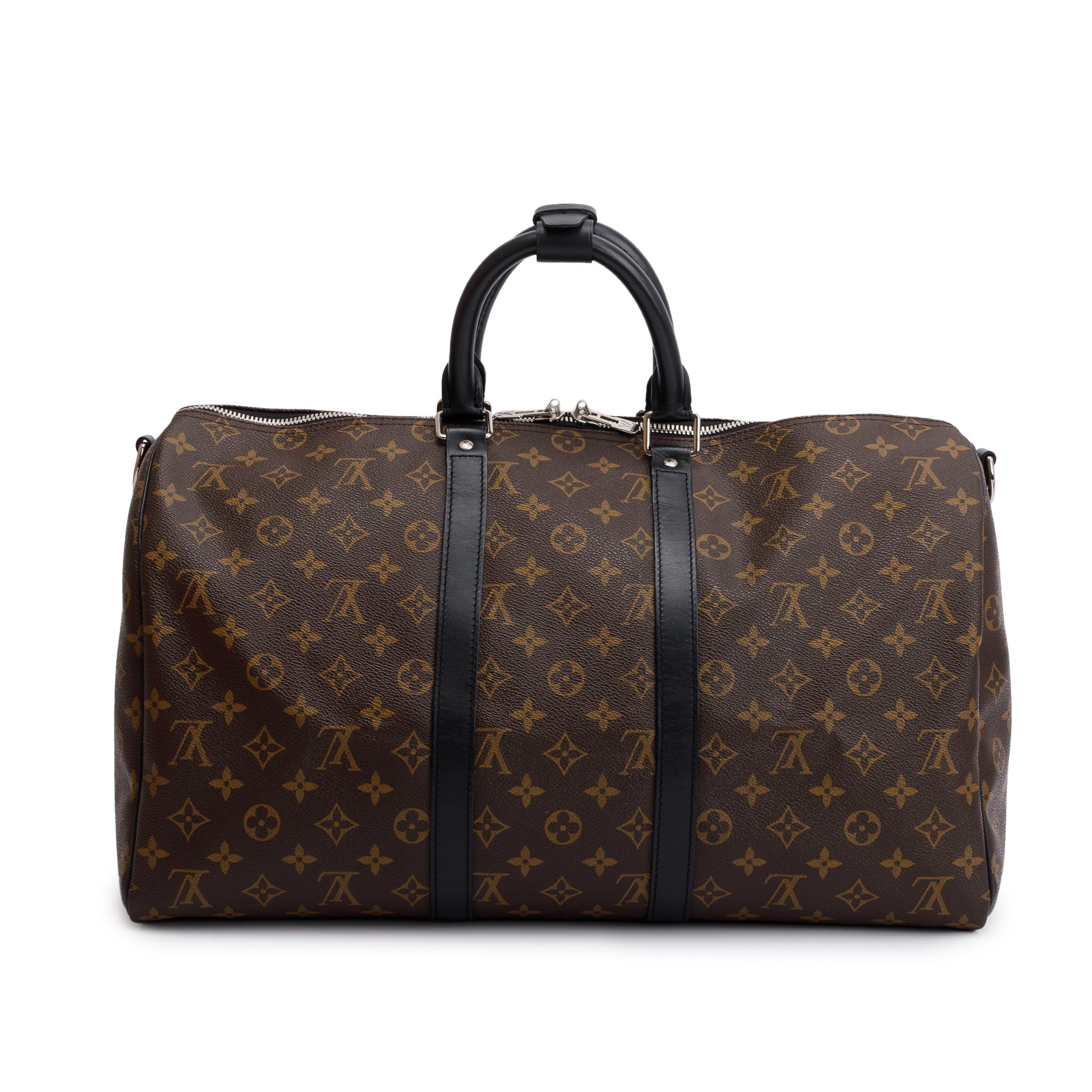 Louis Vuitton Monogram Macassar Keepall Bandouliere 45 w/ Box
