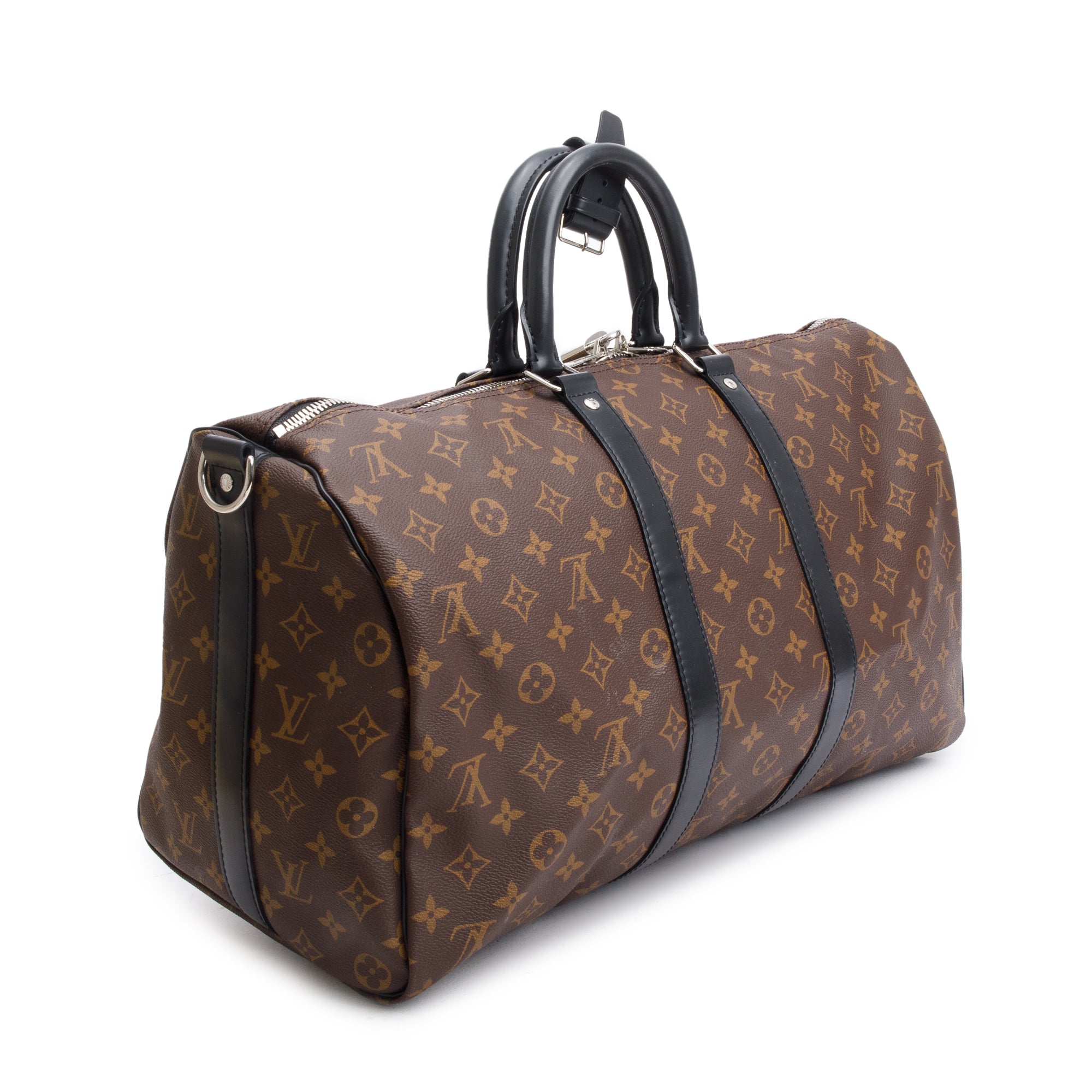 Louis Vuitton Monogram Macassar Keepall Bandouliere 45 w/ Strap