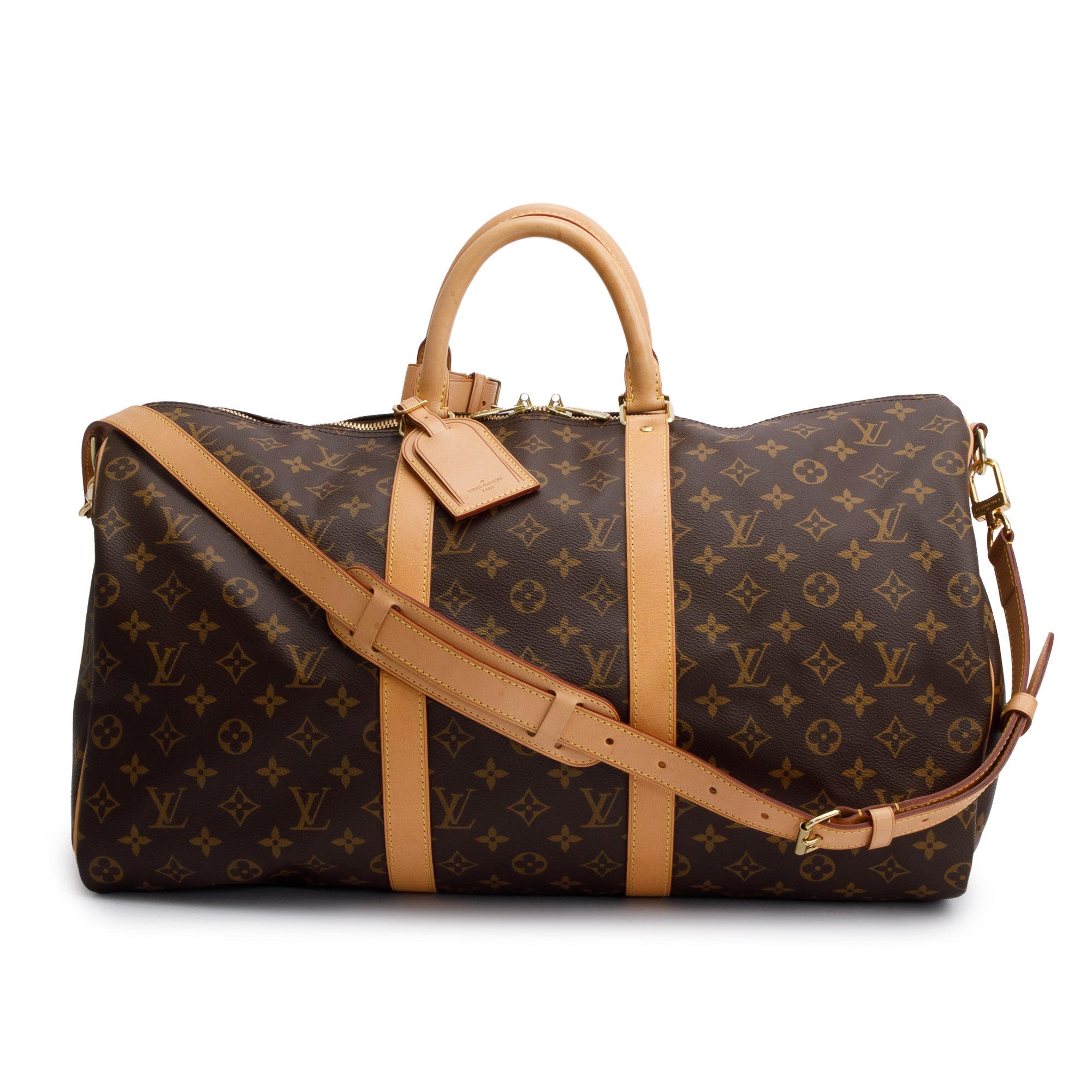 Louis Vuitton Monogram Macassar Keepall Bandouliere 50