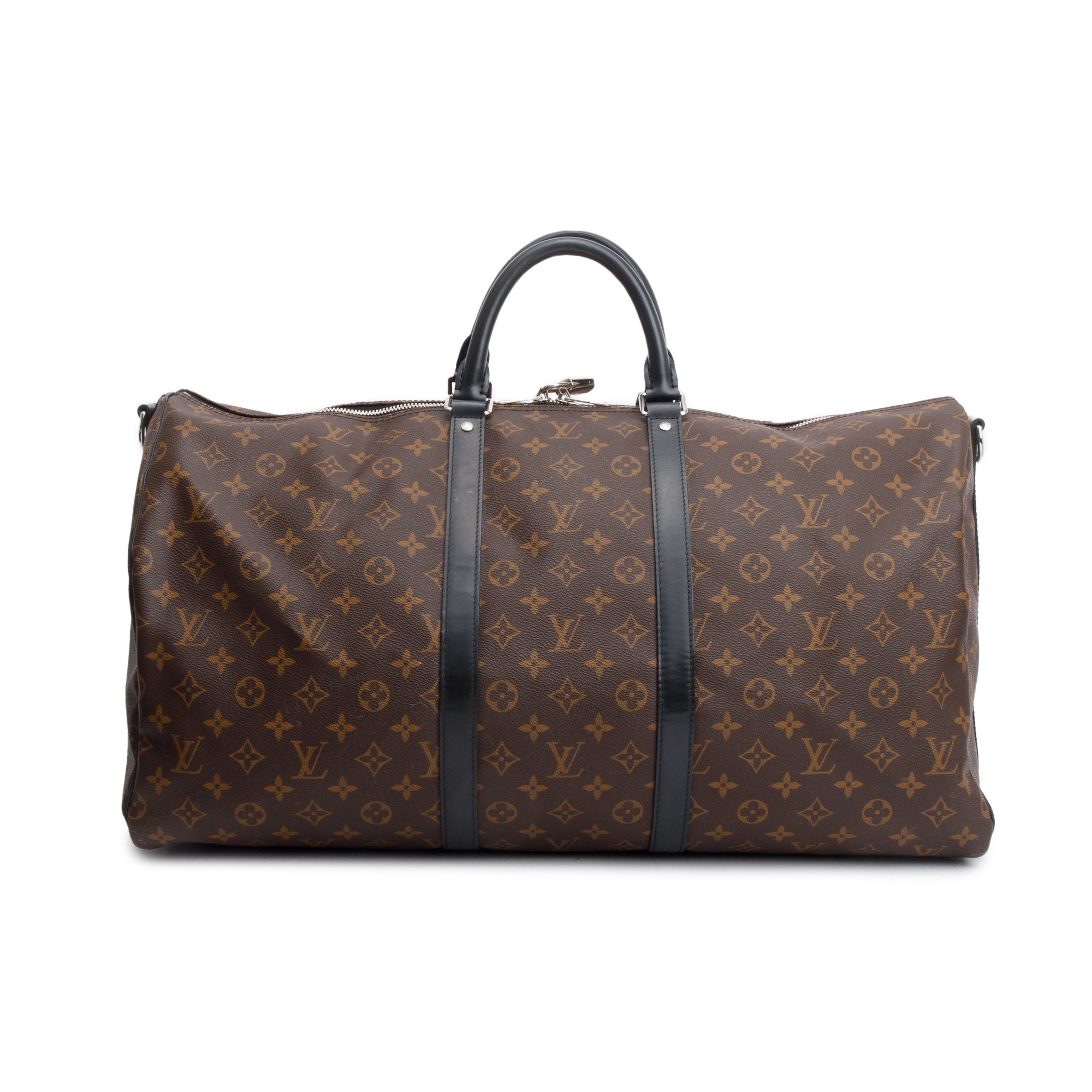 Louis Vuitton Monogram Macassar Keepall Bandouliere 55 w/ Strap