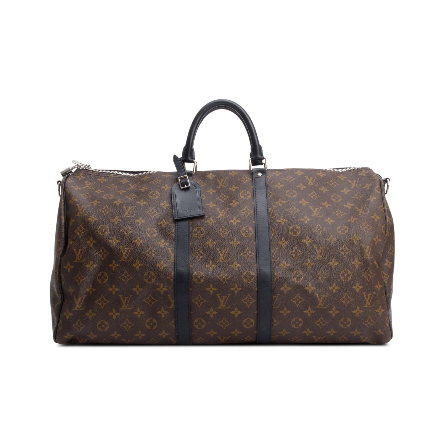 Louis Vuitton Monogram Macassar Keepall Bandouliere 55 w/ Strap