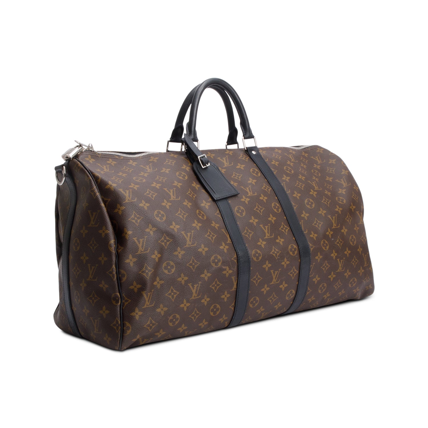 Louis Vuitton Monogram Macassar Keepall Bandouliere 55 w/ Strap