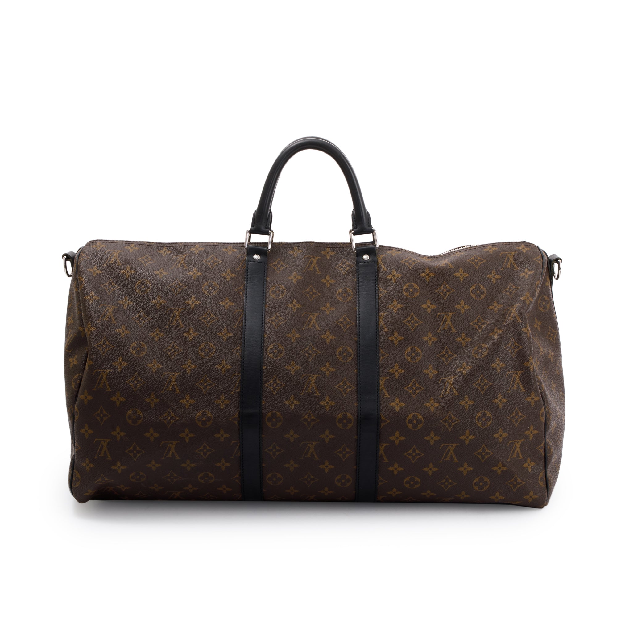 Louis Vuitton Monogram Macassar Keepall Bandouliere 55 w/ Strap