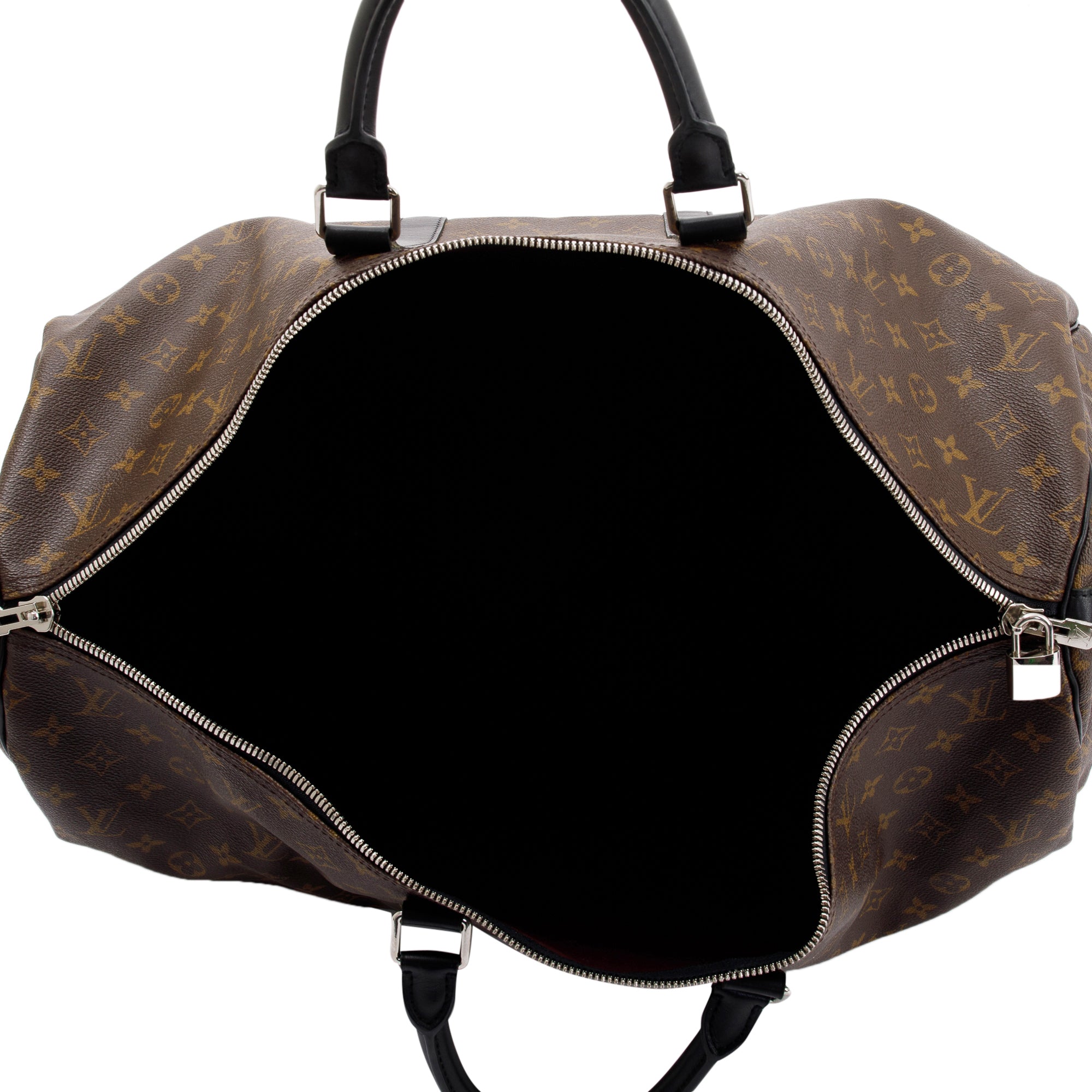 Louis Vuitton Monogram Macassar Keepall Bandouliere 55 w/ Strap